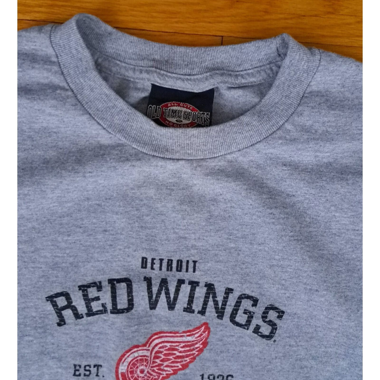 Vintage VINTAGE Detroit Red Wings All Glory Grey T-Shirt XL Men Short Sleeve Gray 28in long 23in pit to pit Size US XL / EU 56 / 4 - 3 Thumbnail