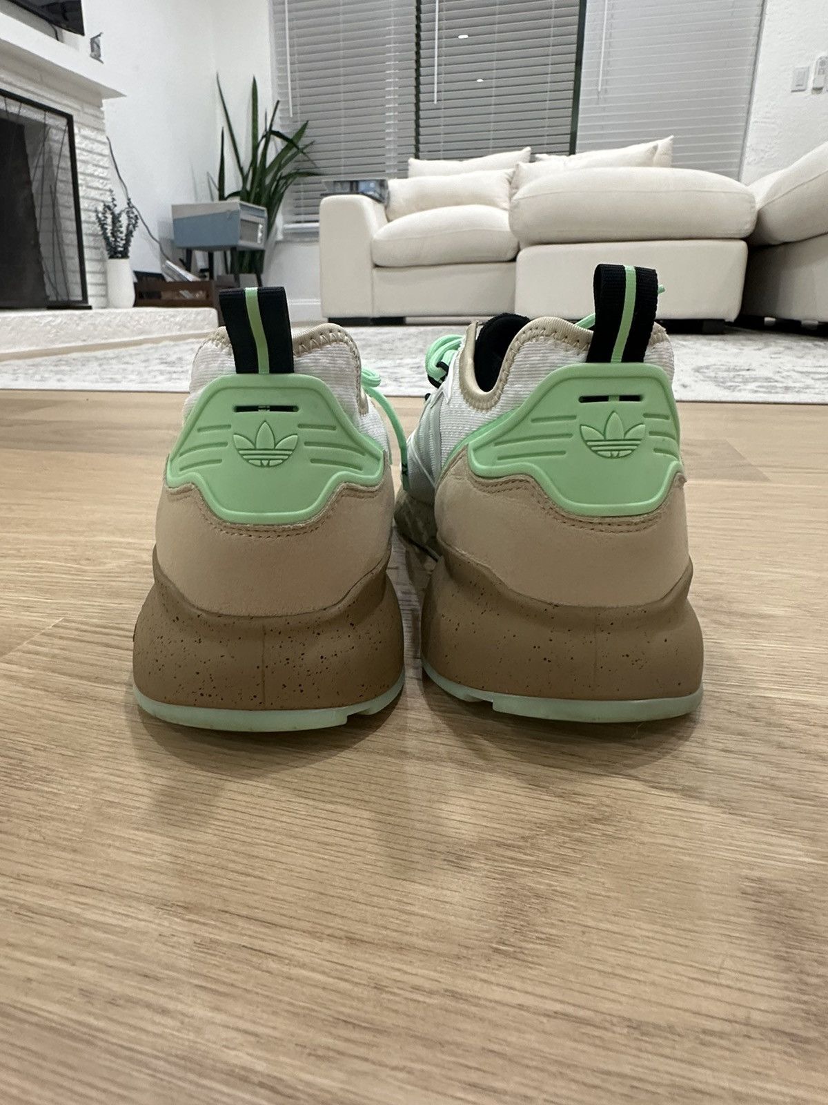 Adidas Adidas Boost ZX 2K Star Wars Mandalorian ‘Mudhorn’ Size US 10 / EU 43 - 6 Thumbnail