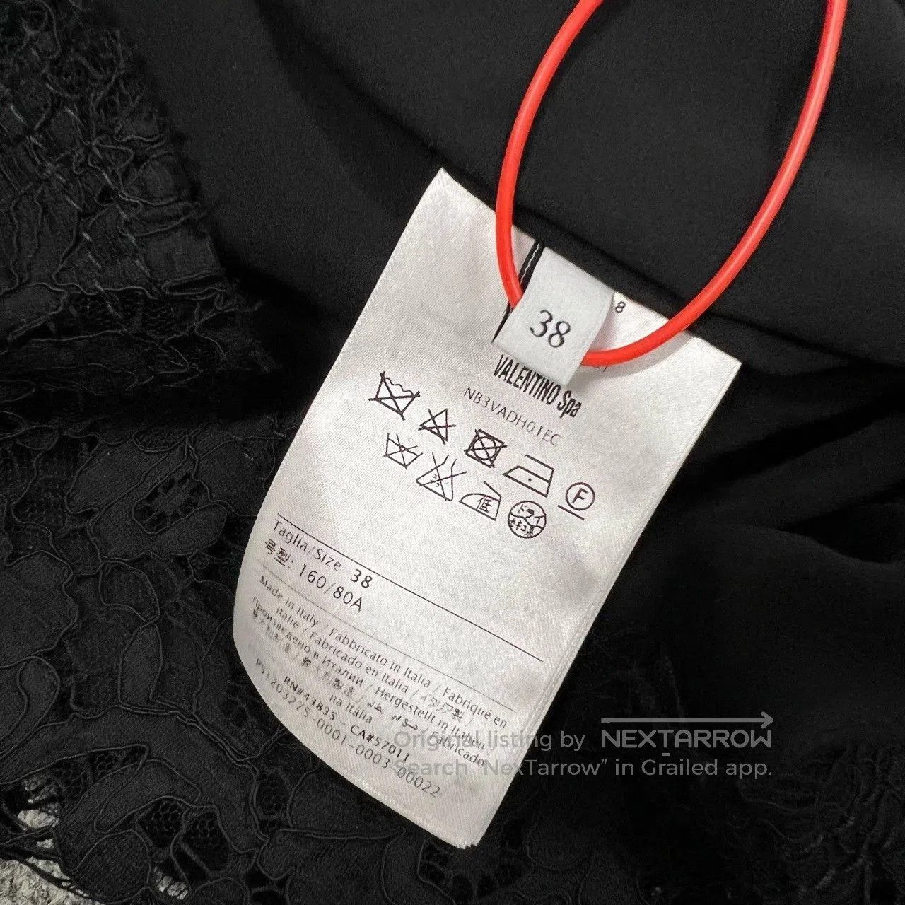 Valentino Valentino Black Beaded Lace Dress. Size S / US 4 / IT 40 - 6 Thumbnail