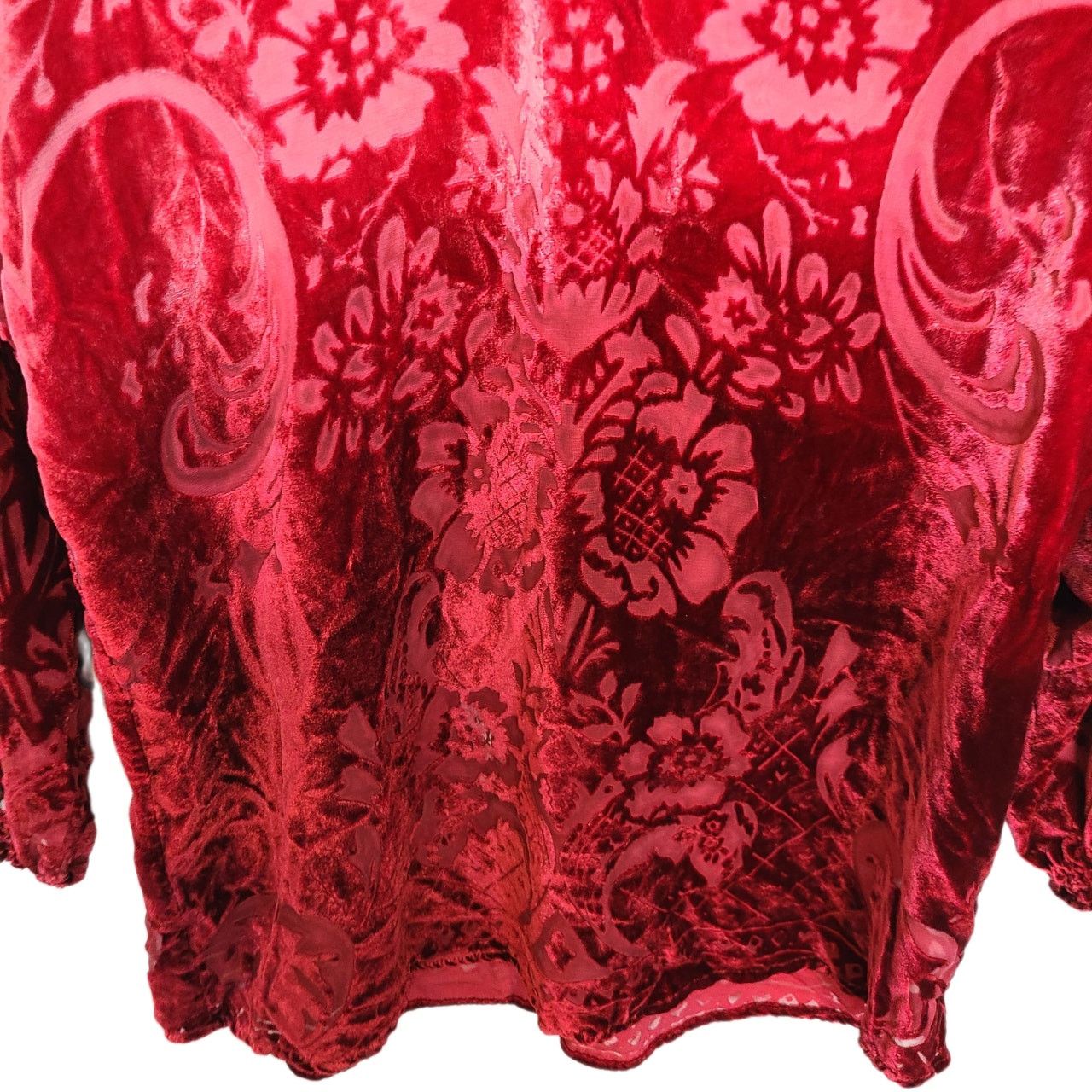 Sundek Sundance Womens Velvet Burnout Floral SIlk Whimsigoth Fairy Size XS / US 0-2 / IT 36-38 - 3 Thumbnail