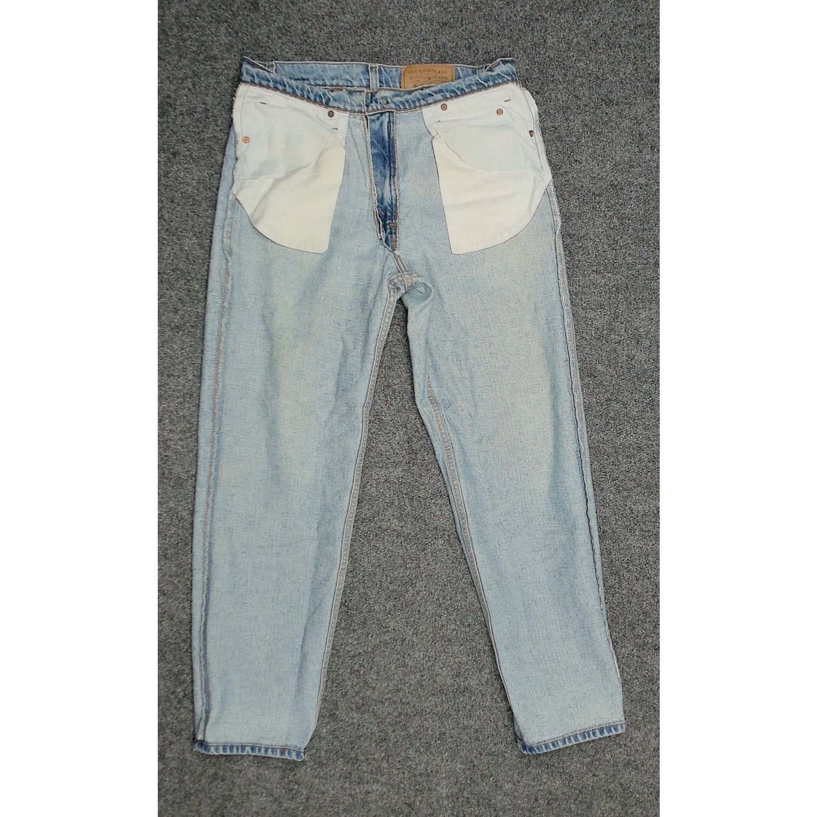 Levi's Vintage 1997 Levi's 550 Orange Tab Sun Faded Wash Denim Size US 34 / EU 50 - 5 Thumbnail