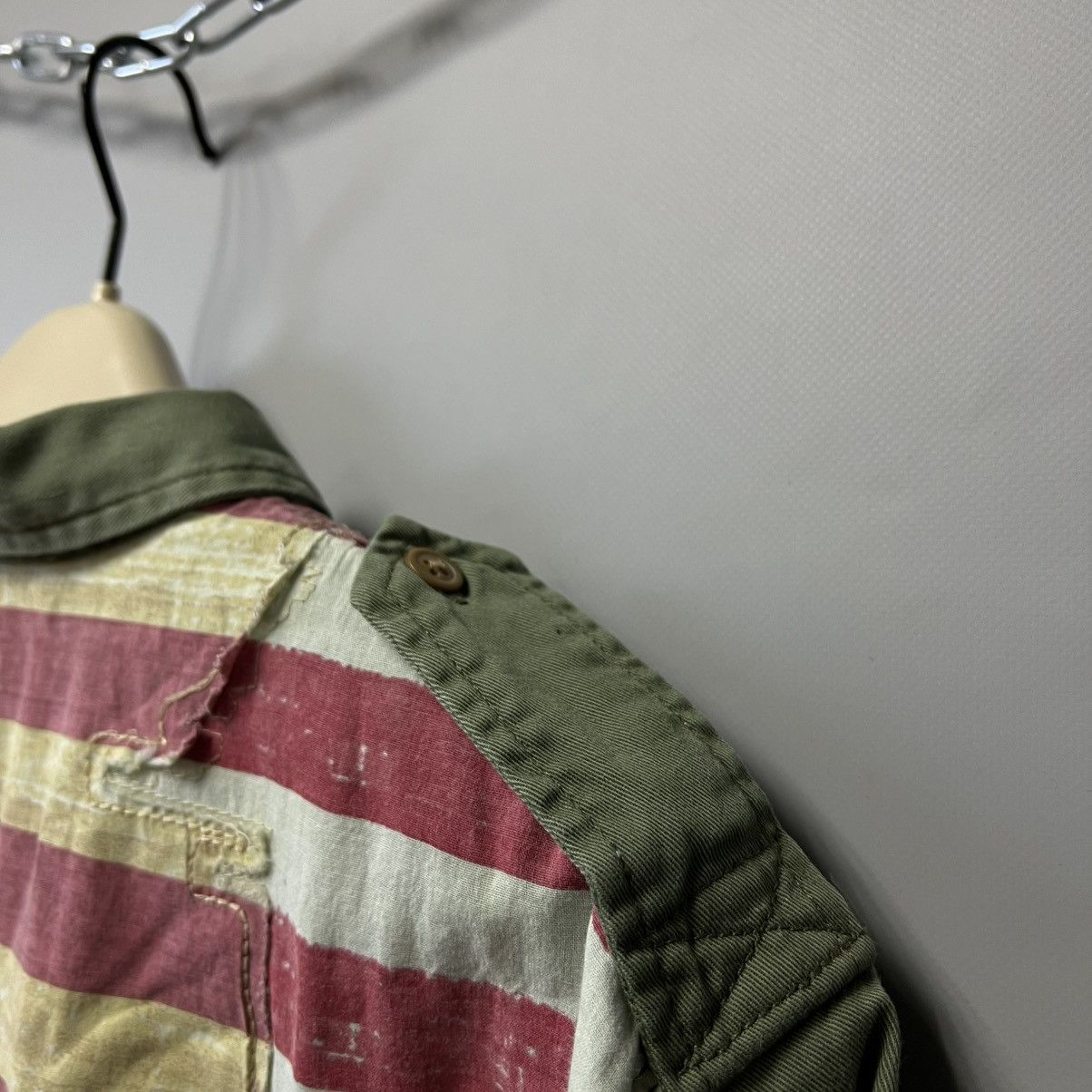 Denim & Supply Ralph Lauren Ralph Lauren Flag-Back USA 🇺🇸 Military Shirt Long Sleeve y2k Size US M / EU 48-50 / 2 - 13 Thumbnail