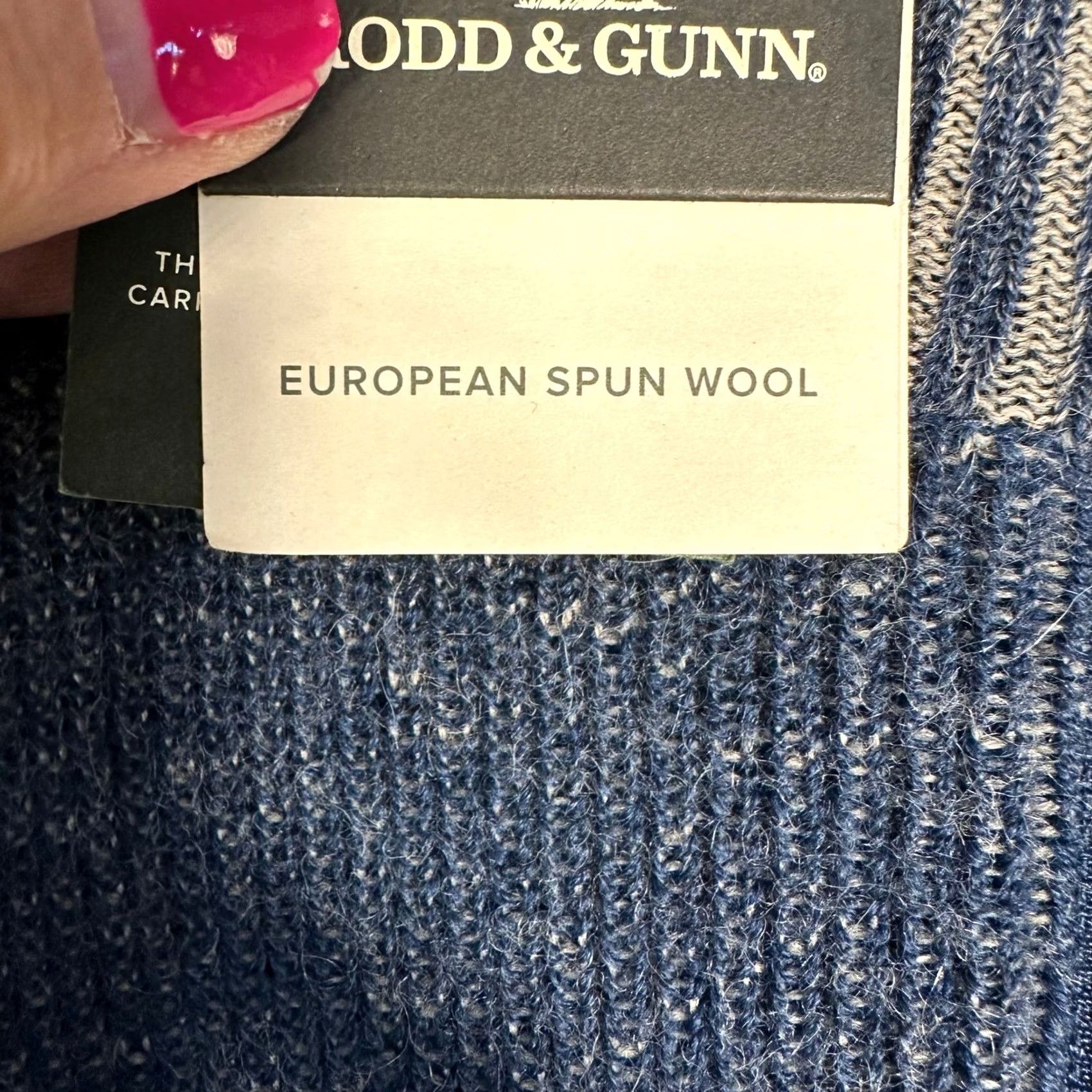 Rodd & Gunn Rodd & Gunn Cosair Bay Knit Sweater 2XL Ultramarine Merino Alpaca Rib Knit 1/4 Zip Mens Pullover Size US XXL / EU 58 / 5 - 4 Thumbnail