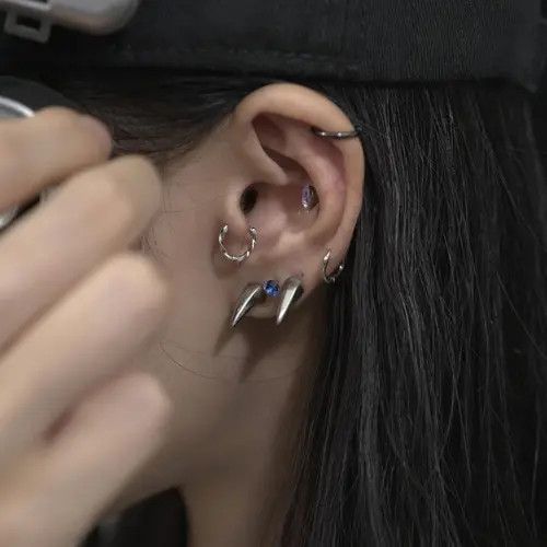 Other 947Silver Fang Earrings Set Size ONE SIZE - 3 Thumbnail
