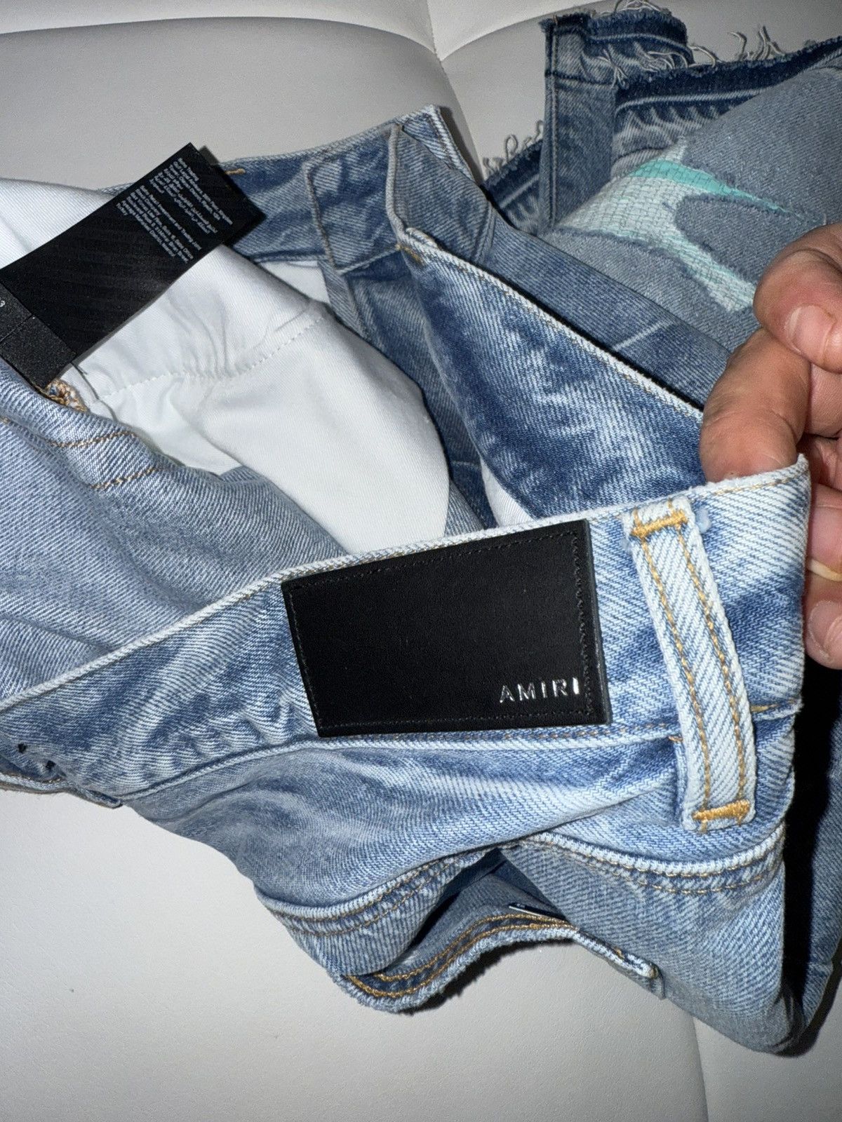 Amiri Amiri patch logo shorts Size US 33 - 11 Thumbnail