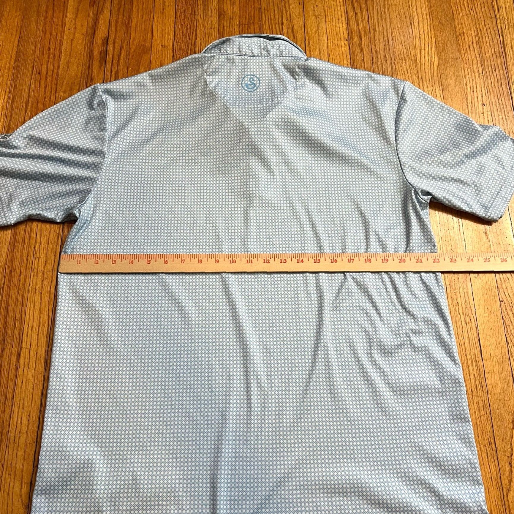 Vintage Swannies Polo Shirt Mens XL Golf Performance All Over Print Blue Geometric Womens? Mens Size US XL / EU 56 / 4 - 6 Thumbnail