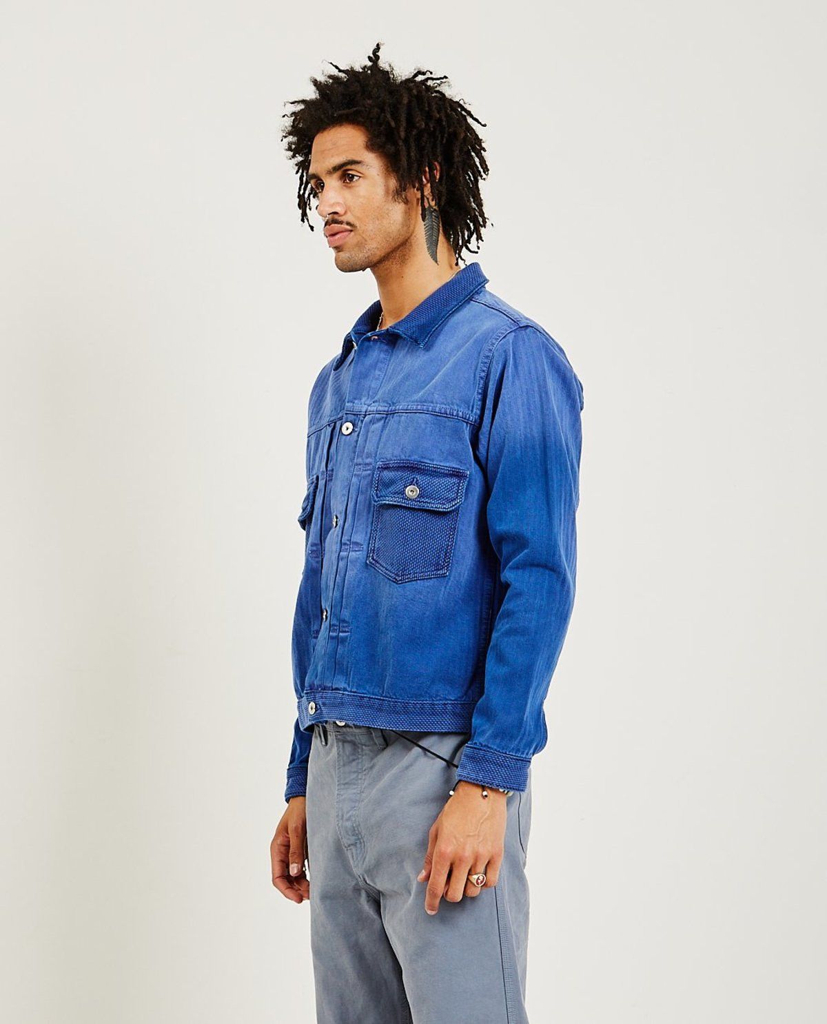 Samuel Zelig o1tko10825 Denim Jacket in Blue Size US M / EU 48-50 / 2 - 2 Thumbnail