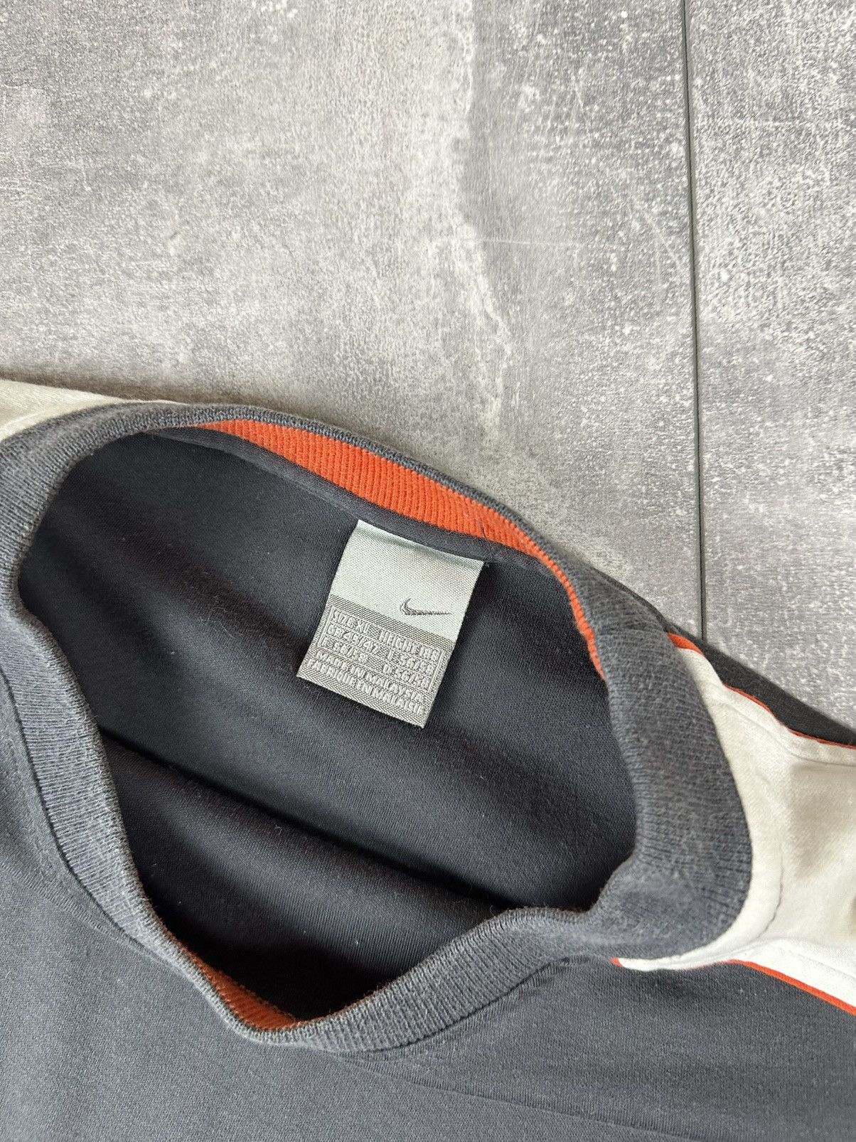 Nike Nike CorTez 727 Vintage Silver Small Swoosh Logo Long Sleeve Size US XL / EU 56 / 4 - 9 Thumbnail