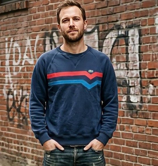Lacoste LACOSTE Crew Neck Sweatshirt Made in France Size US S / EU 44-46 / 1 - 1 Thumbnail