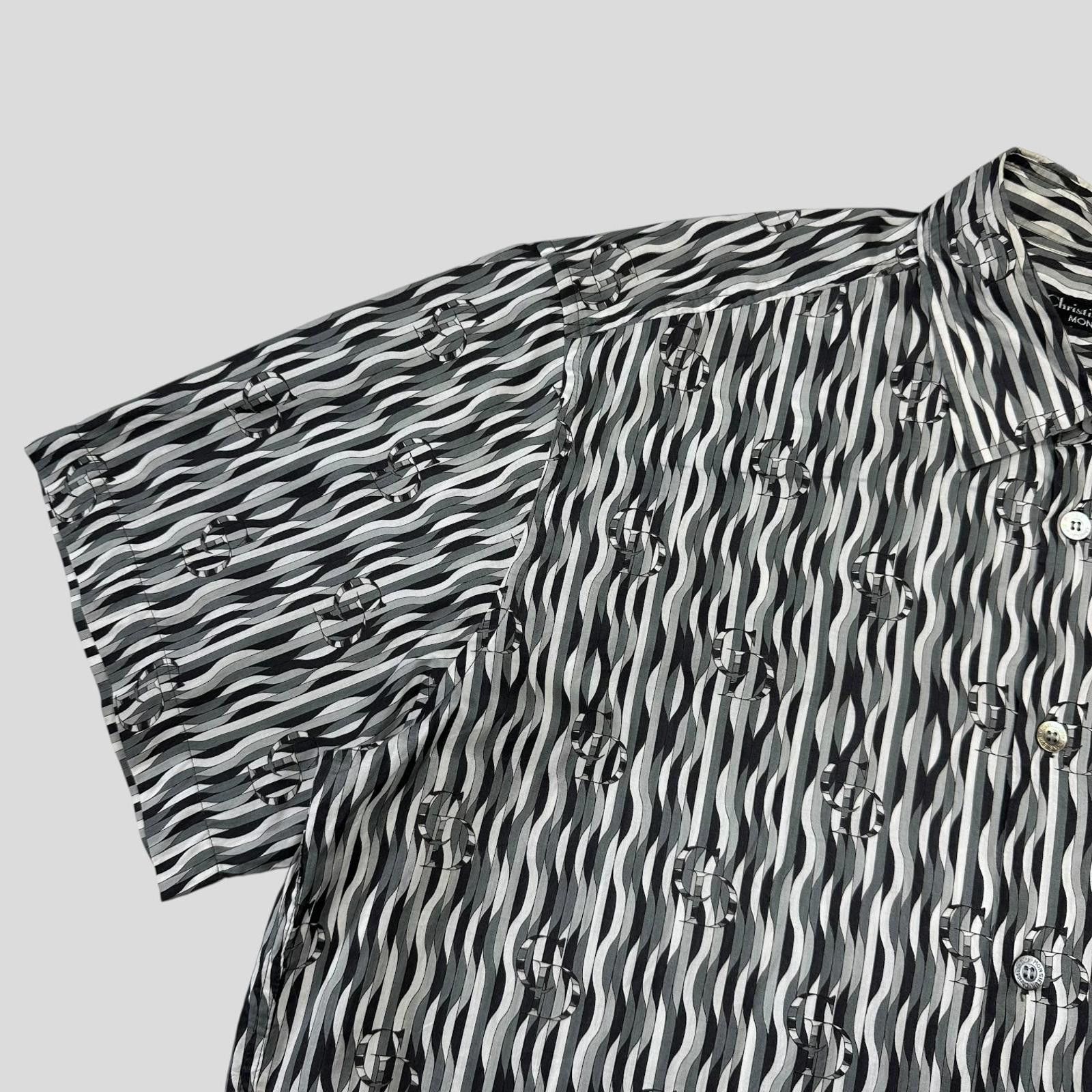 Dior Christian Dior Monsieur 90 Optical Illusion Logo Shirt L/XL Size ONE SIZE - 3 Thumbnail