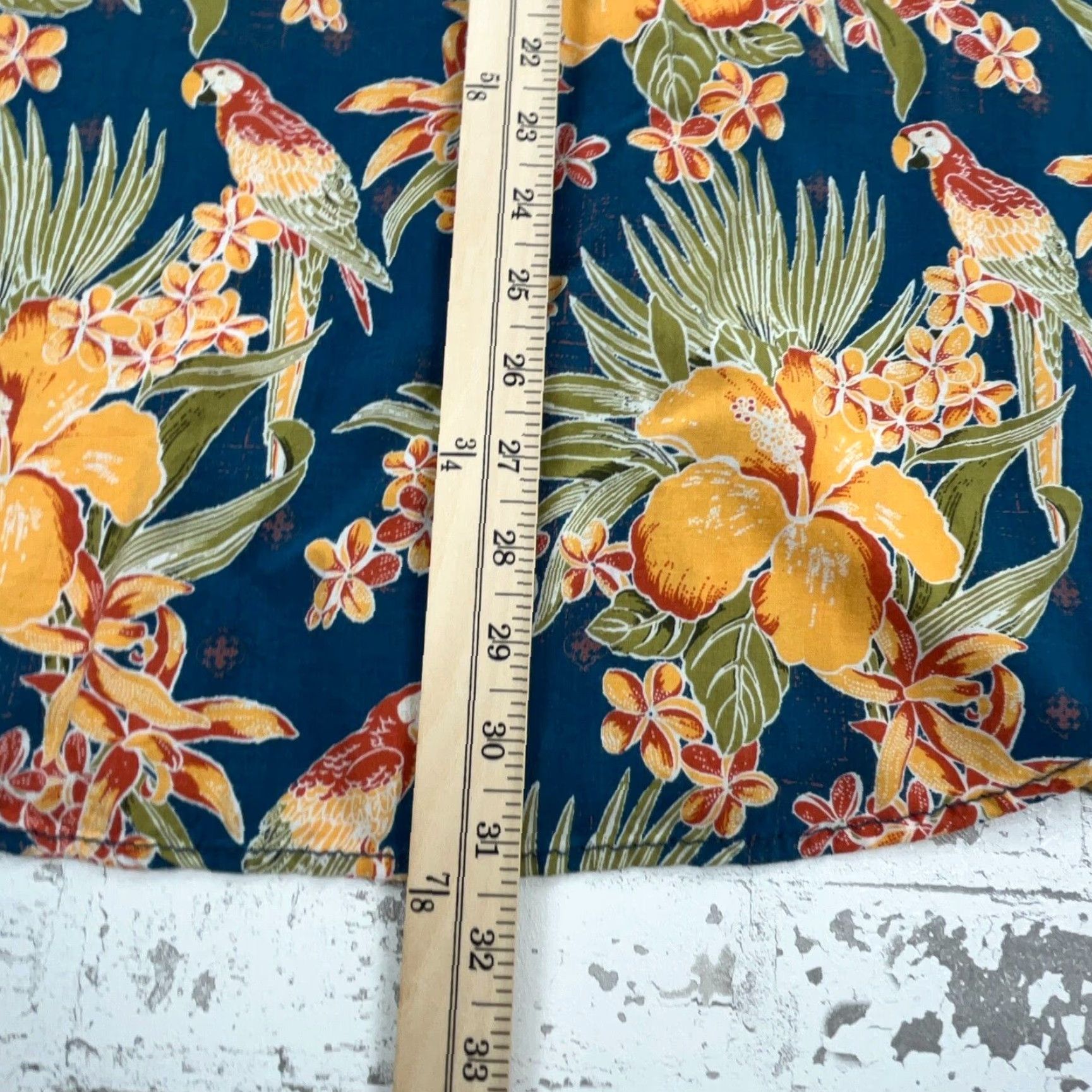 Vintage Margaritaville Shirt Men XL Blue Orange Button Up Hawaiian Jimmy Buffet Rayon Mens Size US XL / EU 56 / 4 - 7 Thumbnail