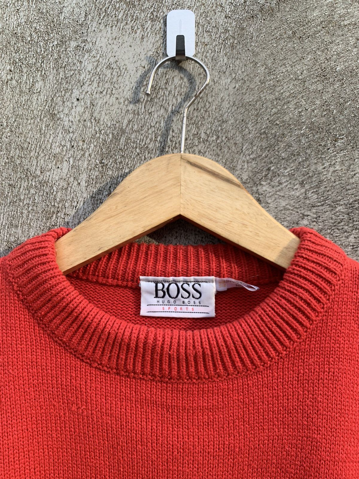 Hugo Boss × Vintage Vintage 80s Hugo Boss embroidered knit sweater Size US L / EU 52-54 / 3 - 5 Thumbnail