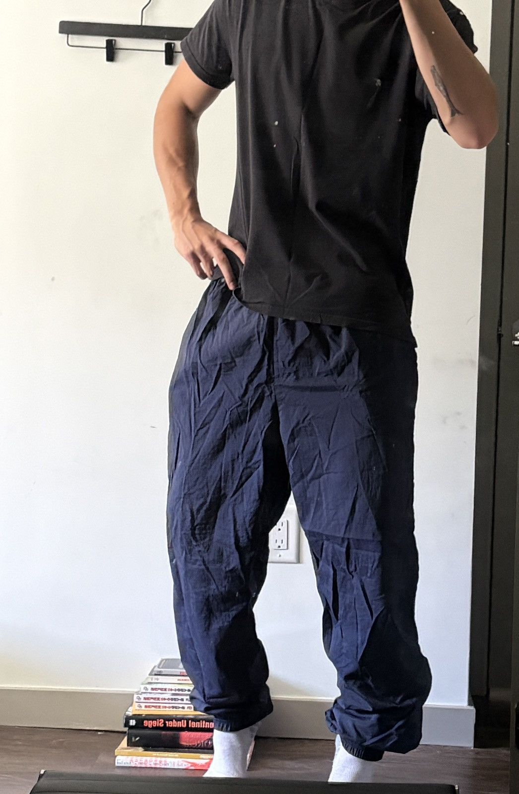 Reebok Big baggy Reebok nylon shell lined pants Size US 30 / EU 46 - 4 Thumbnail