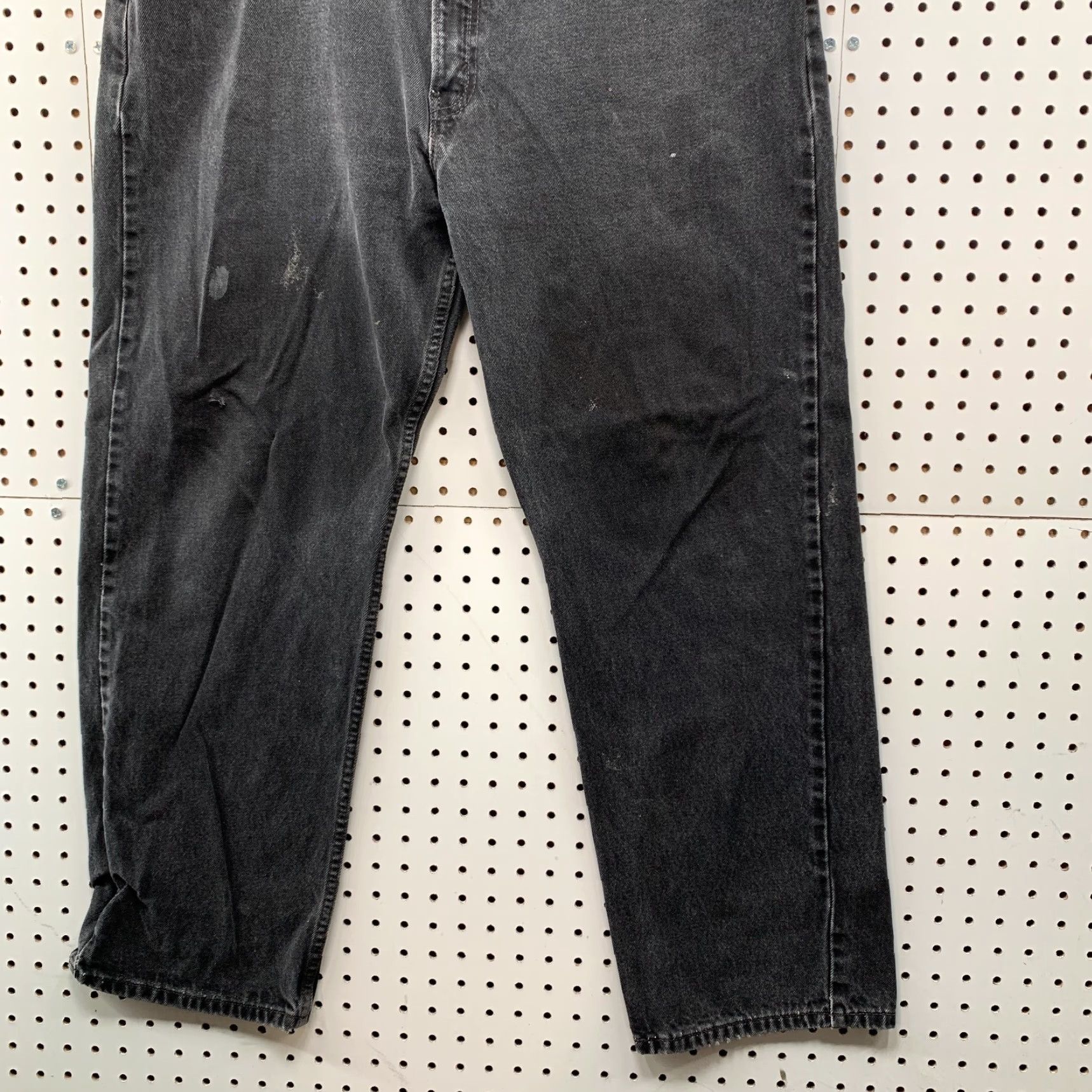 Levi's VINTAGE Levi's 505 Jeans Mens Regular 40x29.5 Black Denim 90s Straight Style Mens Size US 40 / EU 56 - 4 Thumbnail