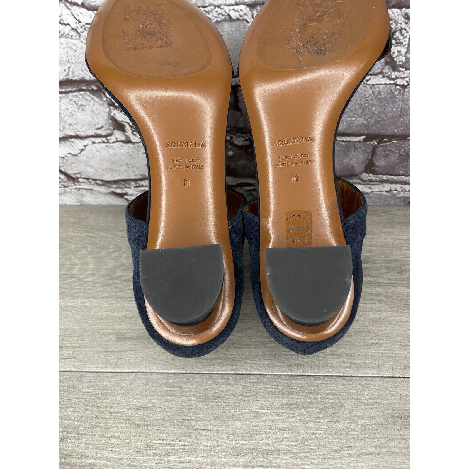 Aquatalia Aquatalia Blue Suede Leather Ankle Strap Heel Open Sandals W Size US 11 / IT 41 - 8 Thumbnail