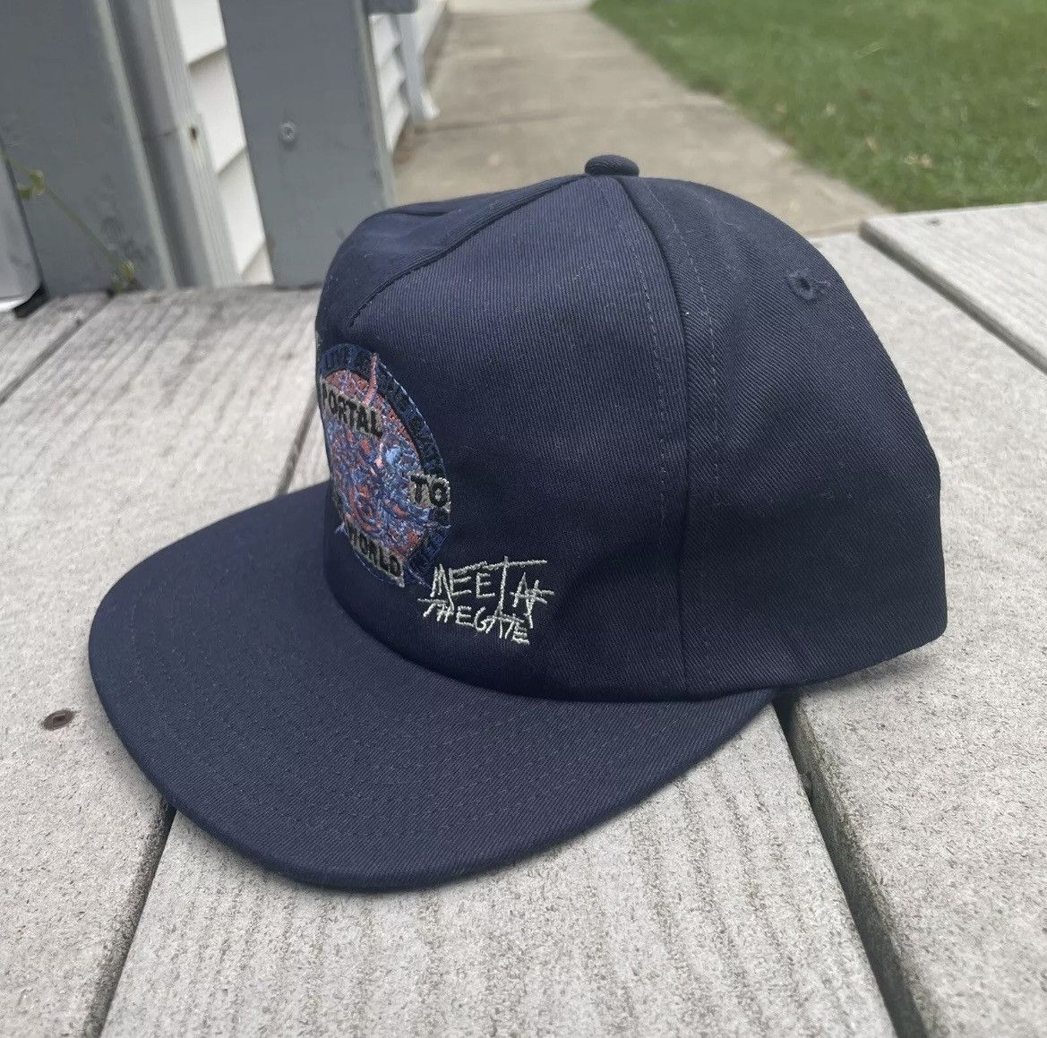 Travis Scott RARE Travis Scott Rolling Loud NYC 2021 Hat navy Size ONE SIZE - 5 Thumbnail