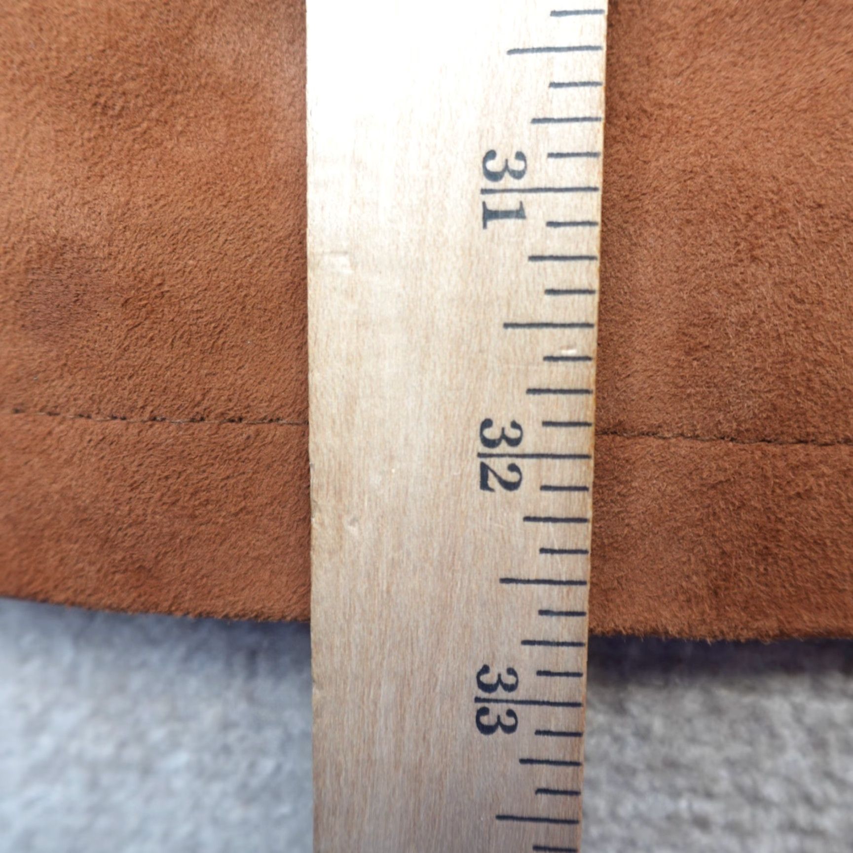 Vintage Studio Suits Jacket 4XL Brown Caramel Leather Suede Blazer NEW Size 48R - 6 Thumbnail