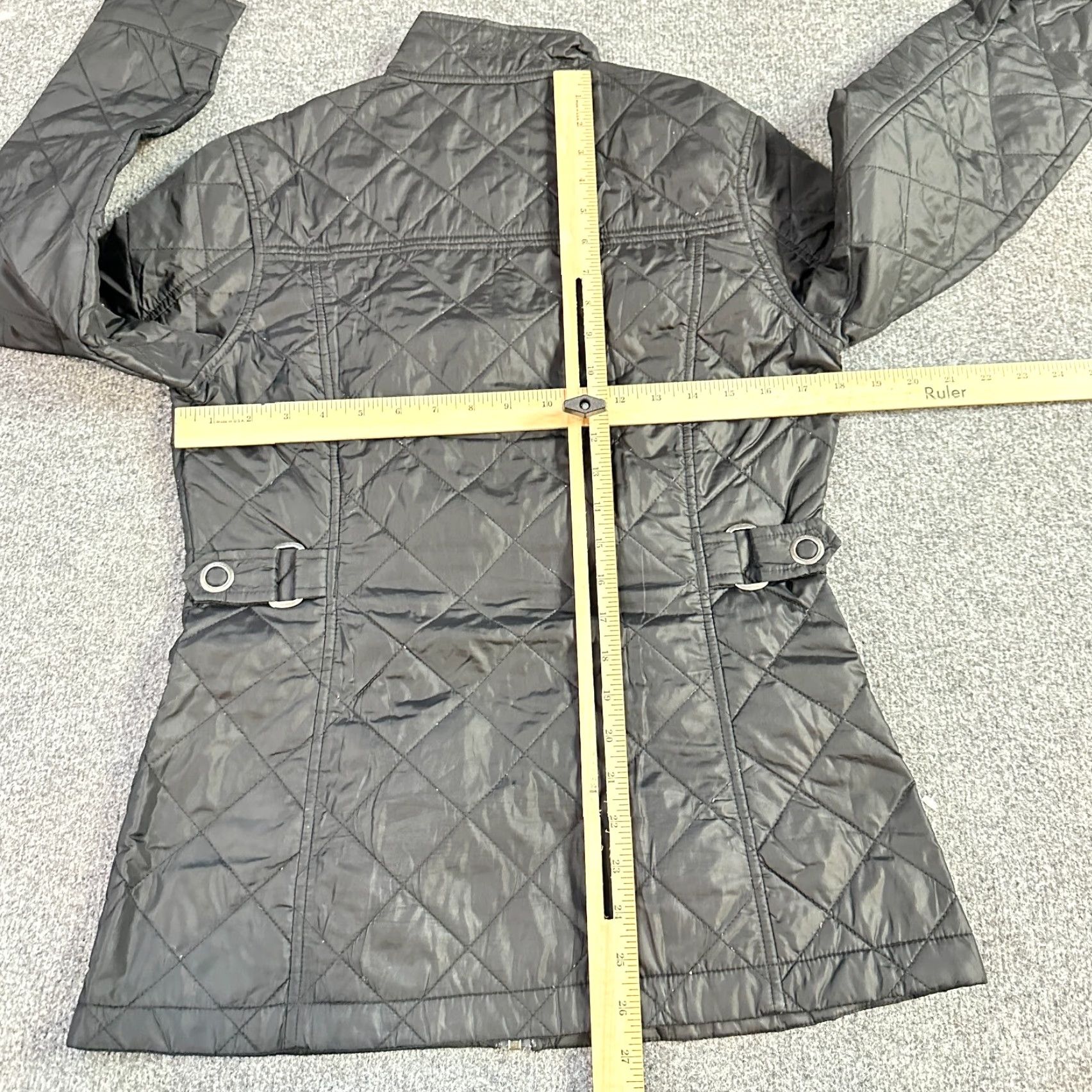 Vintage Woolrich Jacket Womens S Black Quilted Full Zip Size S / US 4 / IT 40 - 3 Thumbnail