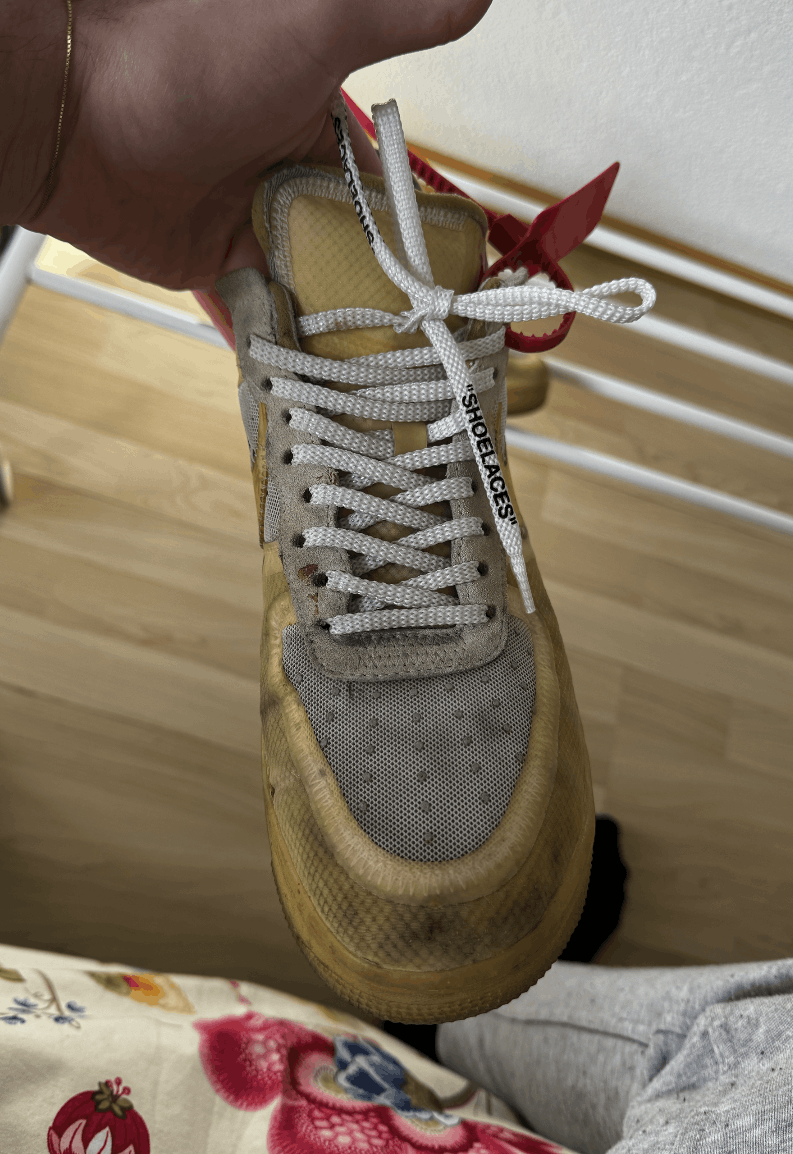 Nike × Off-White Nike Air Force 1 Off White White OG Size US 11.5 / EU 44-45 - 16 Thumbnail
