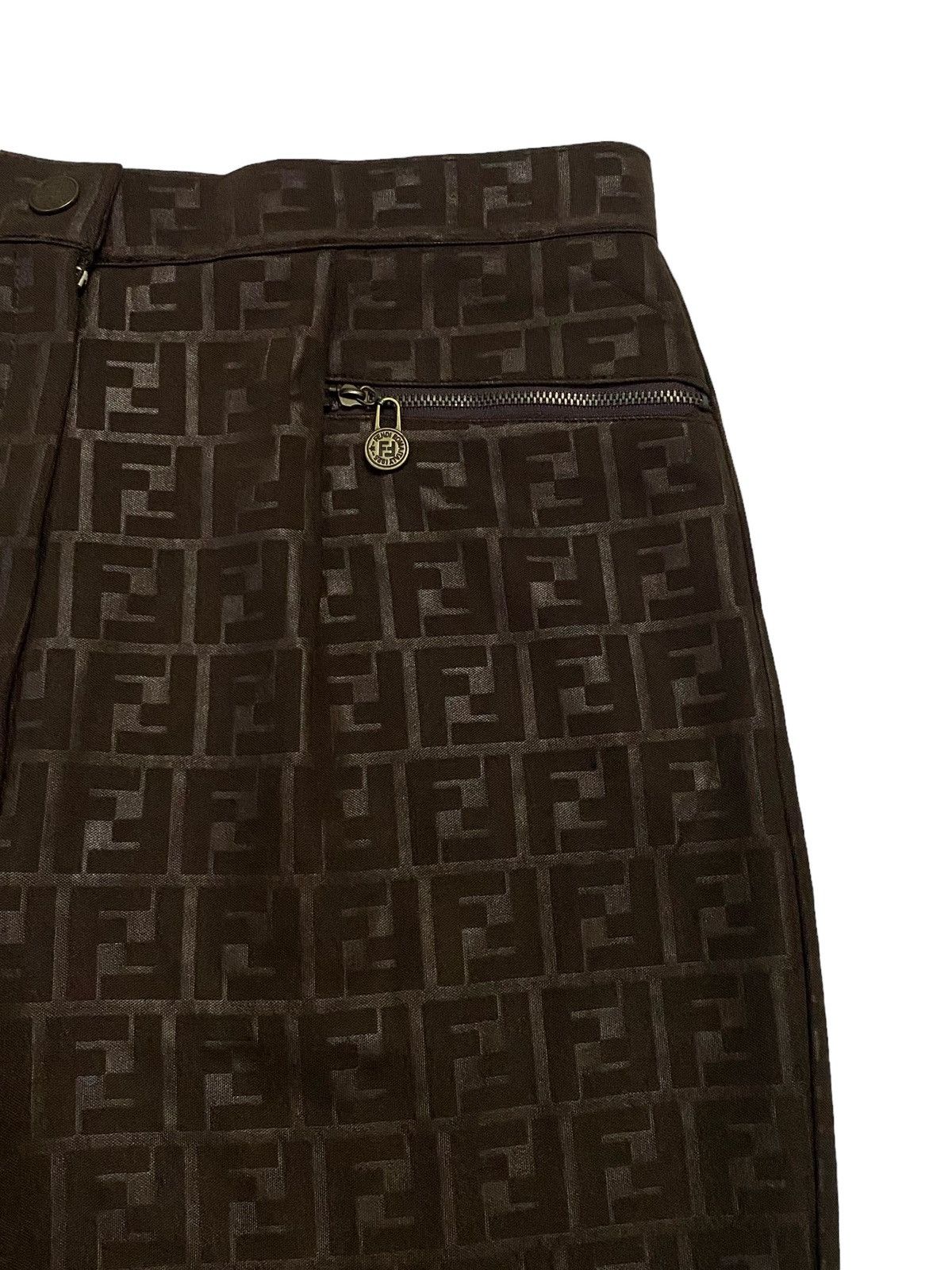 Fendi Vintage FENDI Zucca Monogram Pants Size US 29 - 16 Thumbnail