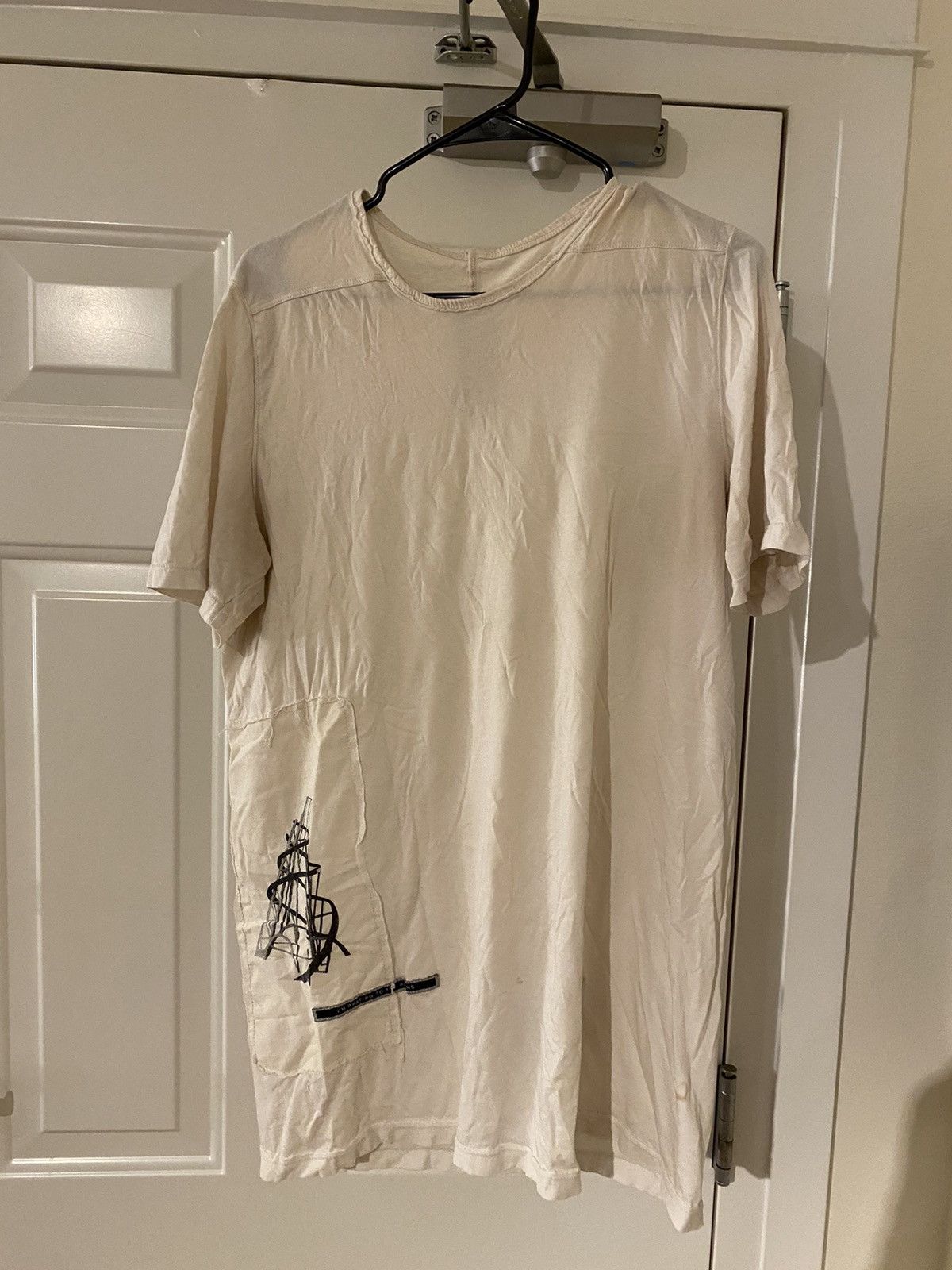 Rick Owens Drkshdw Rick Owens DRKSHDW Praying To The Aliens Shirt Size US L / EU 52-54 / 3 - 1 Thumbnail