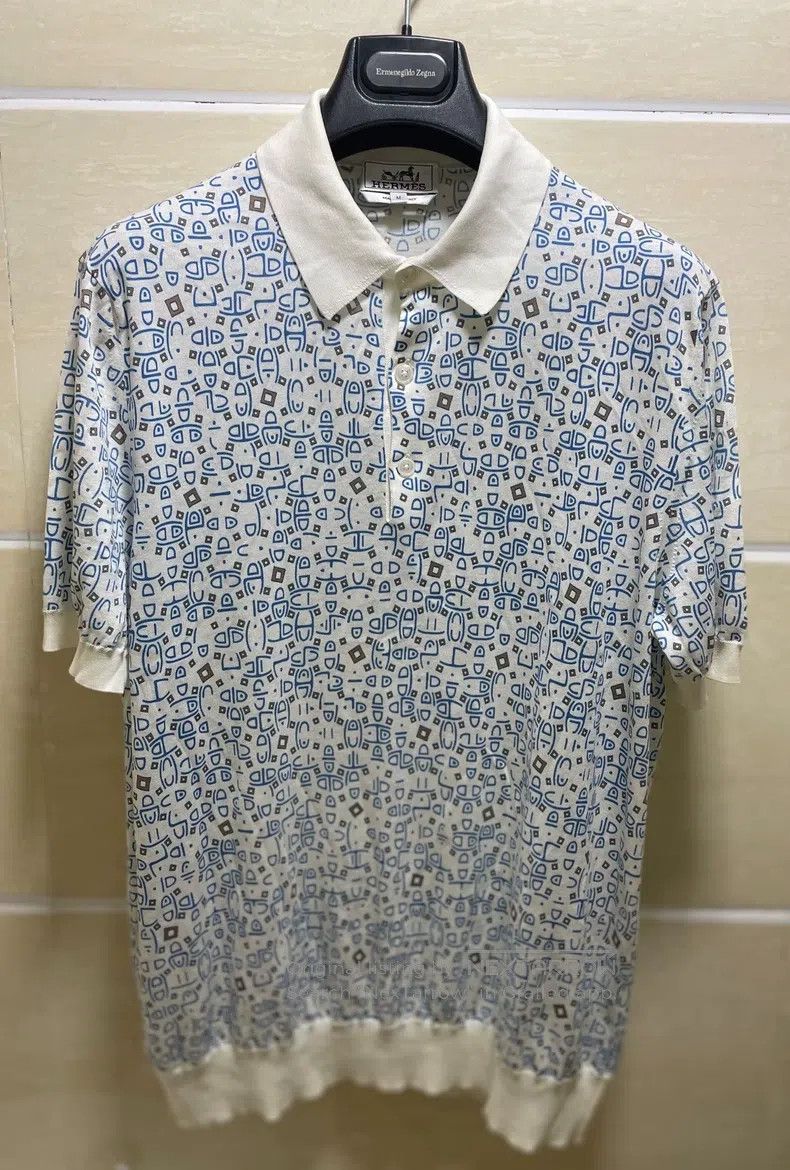 Hermes Hermes Knit short-sleeve polo/t-shirt Size US M / EU 48-50 / 2 - 1 Thumbnail