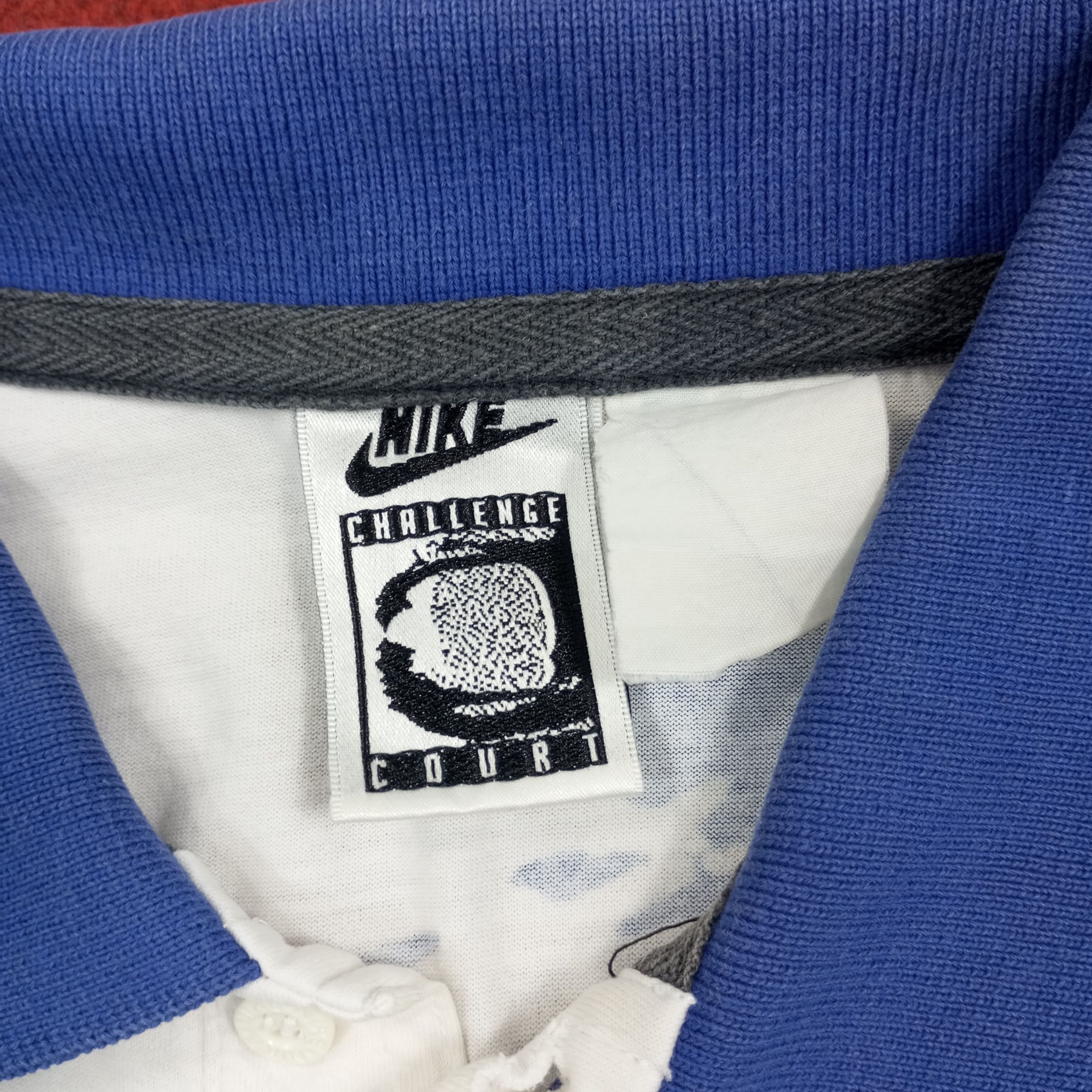 Nike × Vintage Nike Challenge Court Nice Design Polos Size US M / EU 48-50 / 2 - 5 Thumbnail
