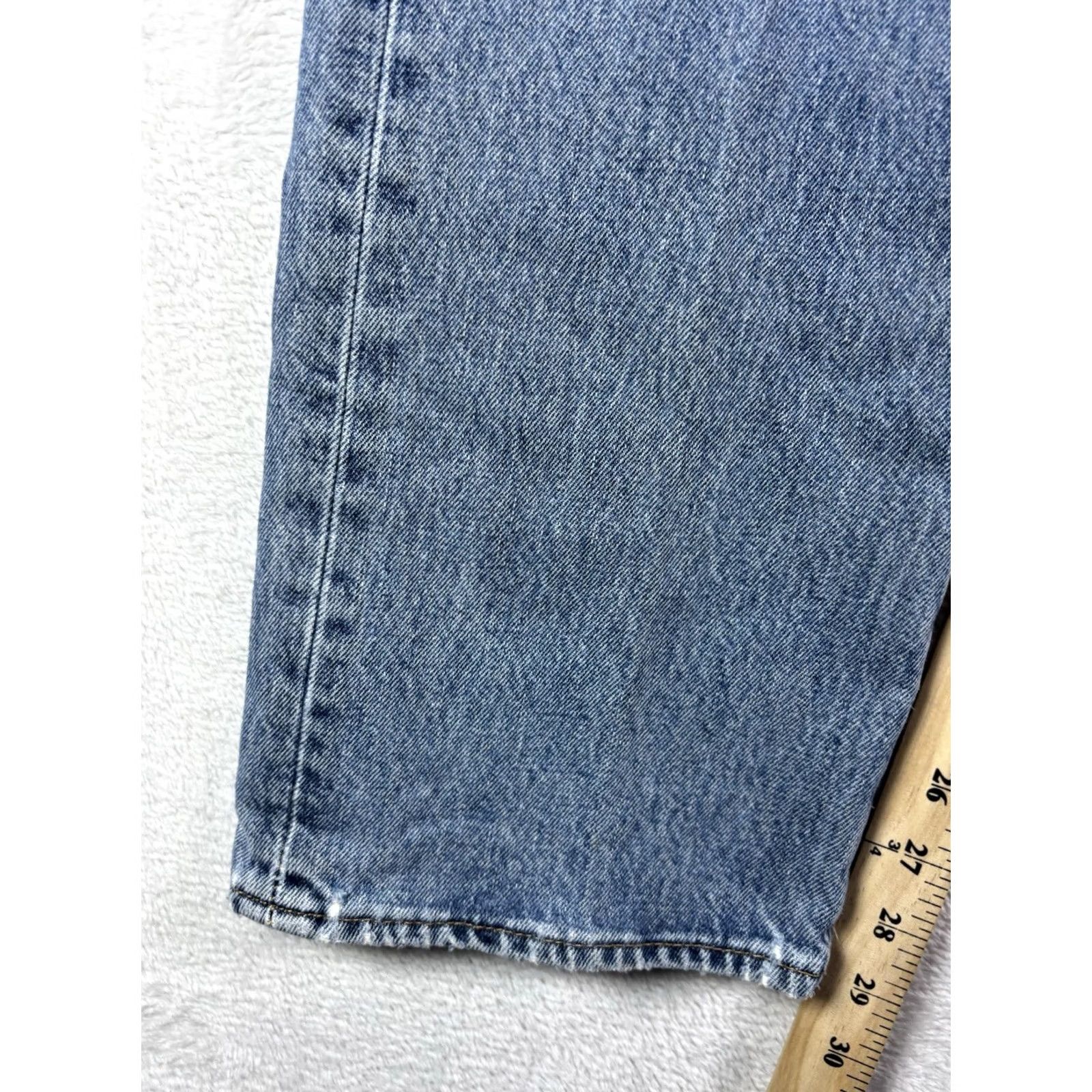 Levi's VINTAGE Levi's 501 Jeans Mens 36x30 Button Fly Distressed Denim Straight Leg Fit Stonewash Blue Size US 36 / EU 52 - 4 Thumbnail