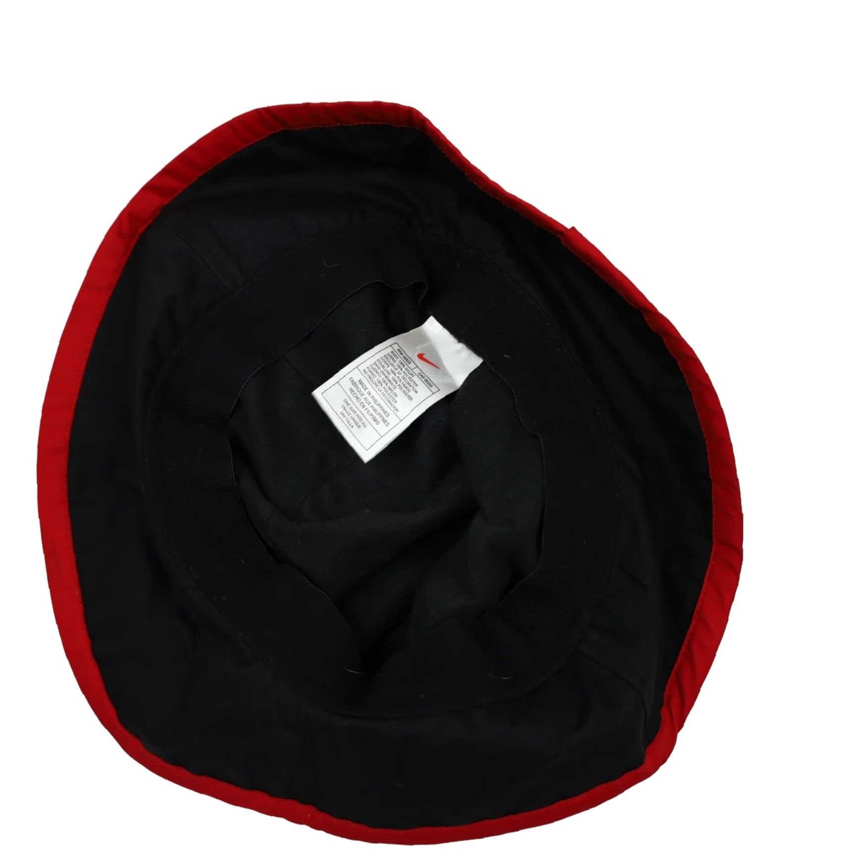 Nike VINTAGE Nike Mini Swoosh Bred Bucket Hat OS Black Men One Size 90s Bucket Hat Mens Size ONE SIZE - 4 Thumbnail