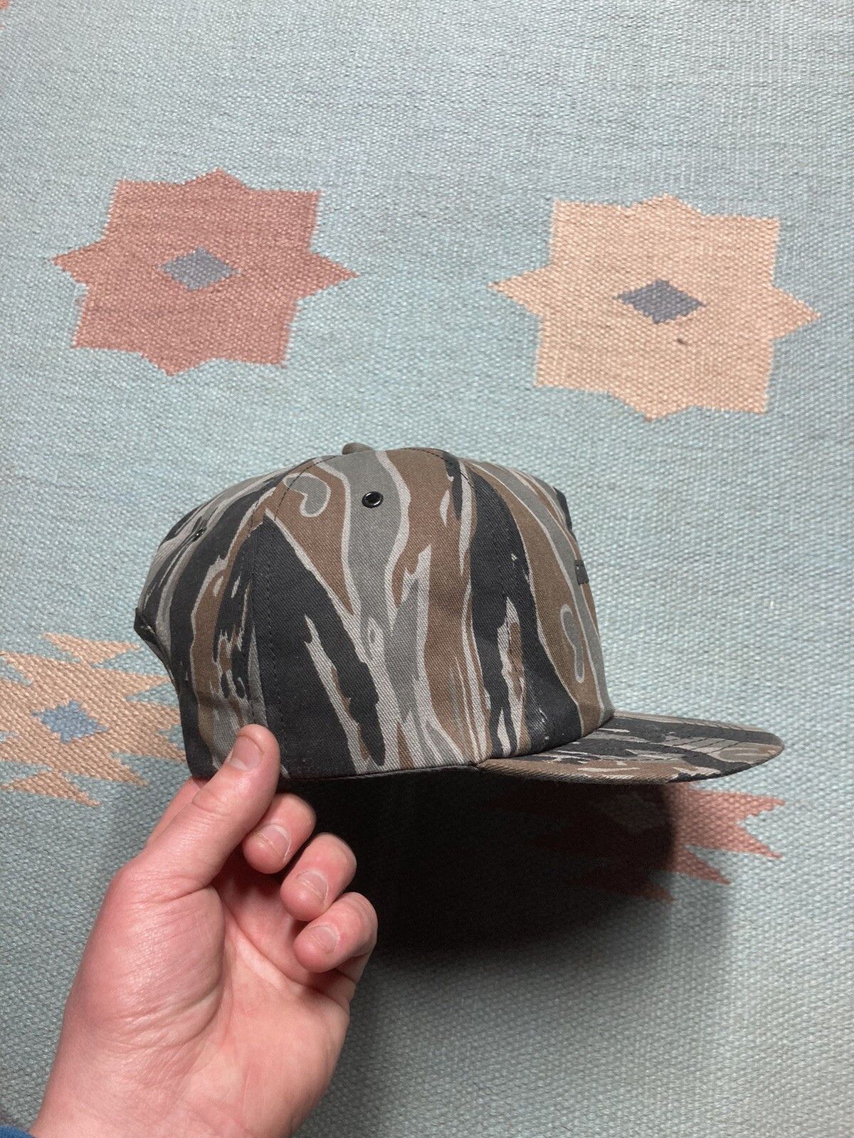 Vintage Vtg SnapBac hat camo k products tiger stripe Great Lakes USA Size ONE SIZE - 8 Thumbnail