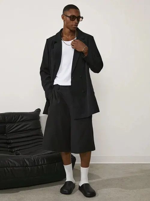 Jean × Vintage Unique designer Y2K Drip shorts Size US 30 / EU 46 - 3 Thumbnail