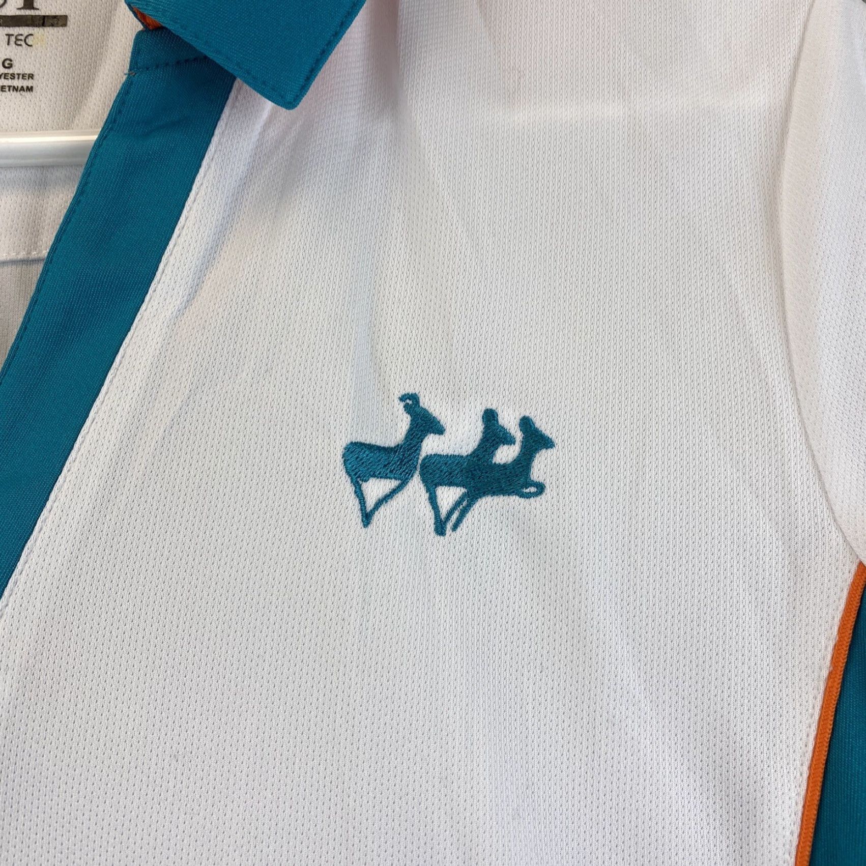 Vintage EP Pro Tour Tech Golf Shirt Size Large White Green / 46-32 Size L / US 10 / IT 46 - 2 Thumbnail
