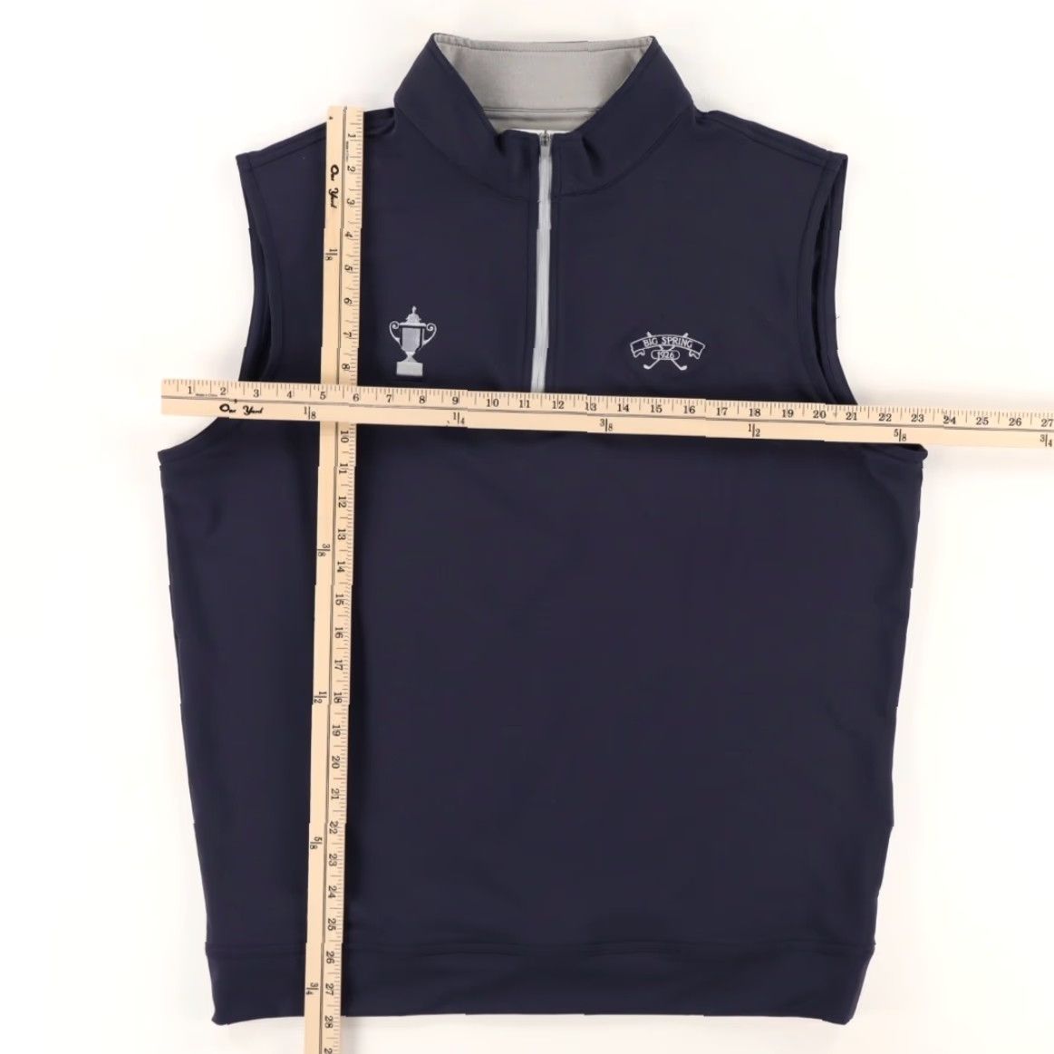 Peter Millar Peter Millar Galway Loop Terry Vest Navy Men's L Shirt Size US L / EU 52-54 / 3 - 3 Thumbnail