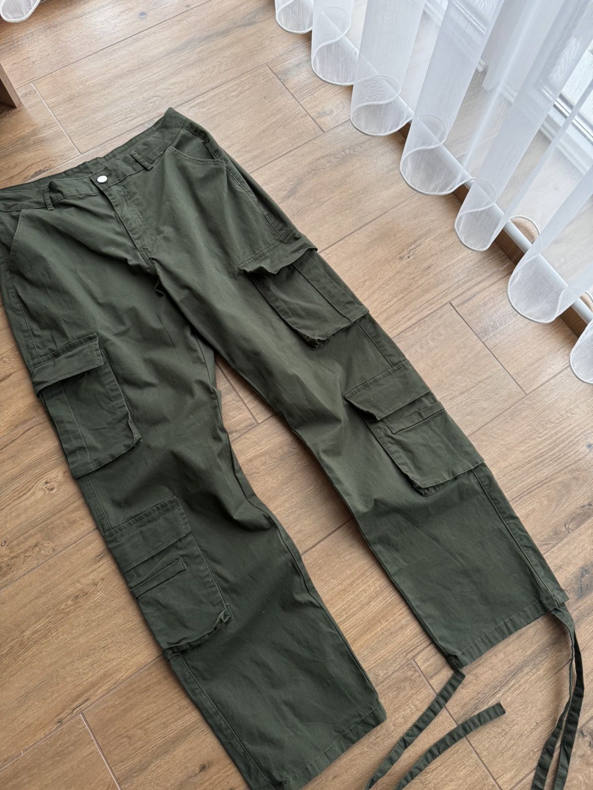 Japanese Brand × Vintage Vintage Military Green Bondage Cargo Archival Pants Size US 32 / EU 48 - 3 Thumbnail
