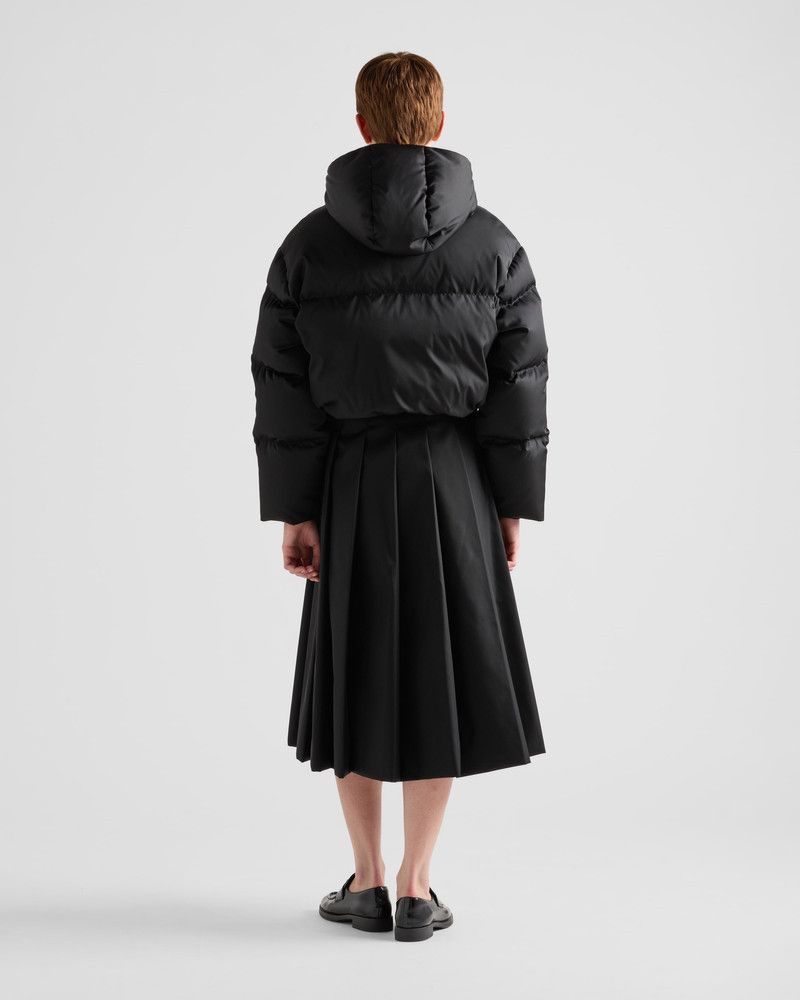 Prada o1B3y1r0426 Re-Nylon Cropped Down Jacket in Black Size XS / US 0-2 / IT 36-38 - 5 Thumbnail