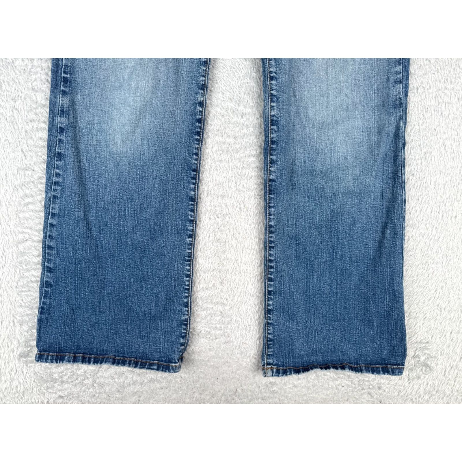 Vintage Diane Gilman Jeans Womens 6 Blue Denim Flared Mid Rise 26x31 Jeans Denim 5-Pocket Size 28" / US 6 / IT 42 - 2 Thumbnail