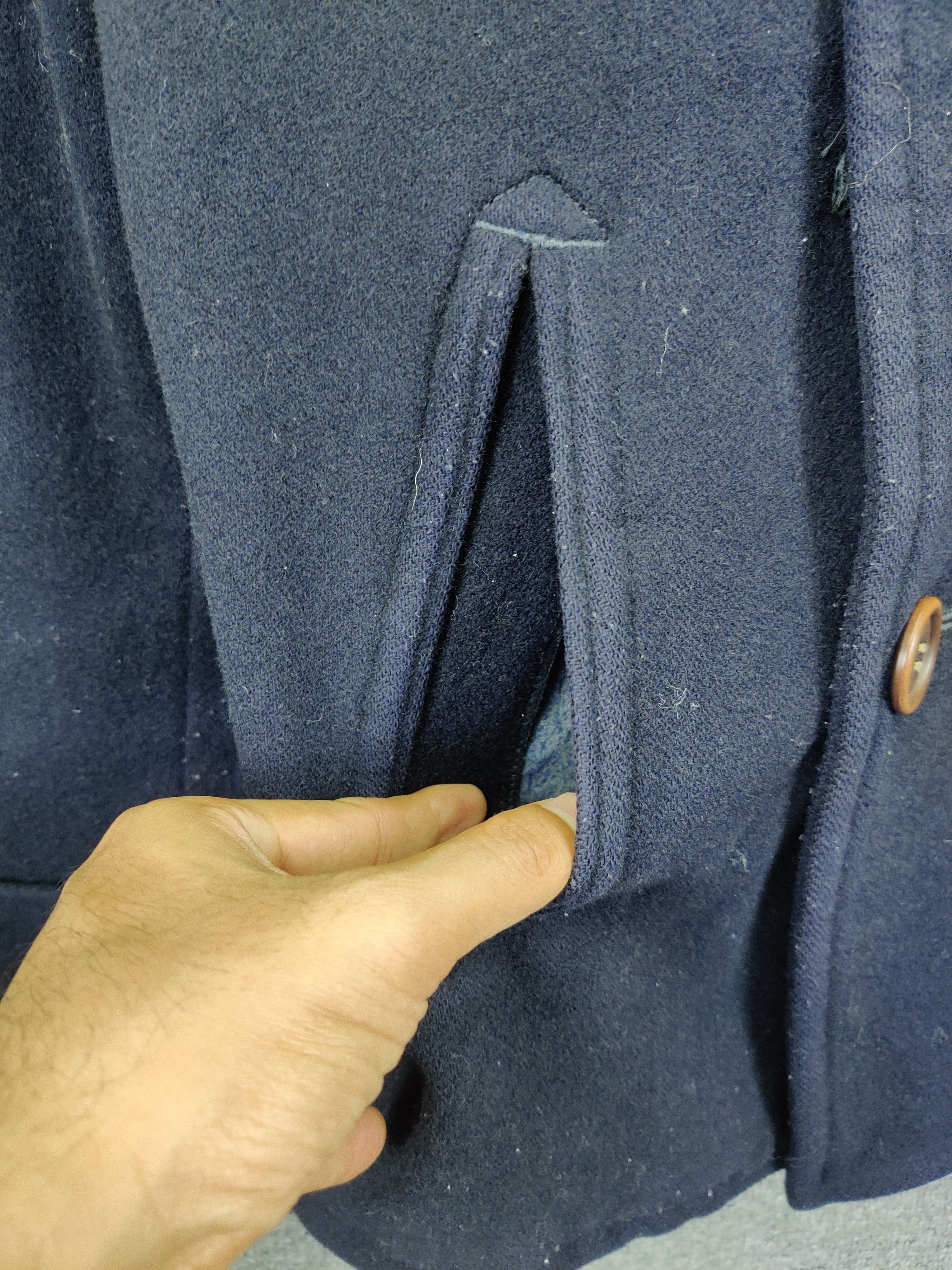 Blue Blue Japan Vintage Blue Blue Japan Wool Double Breasted Coat Size US M / EU 48-50 / 2 - 9 Thumbnail