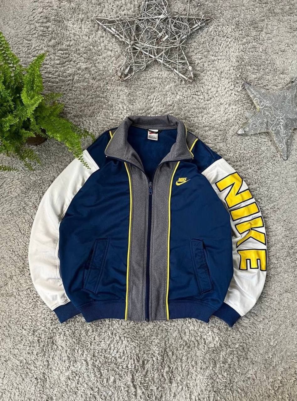 Nike 90s Nike Vintage USA Big Spellout Sleeve Logo Track Jacket Size US S / EU 44-46 / 1 - 2 Thumbnail
