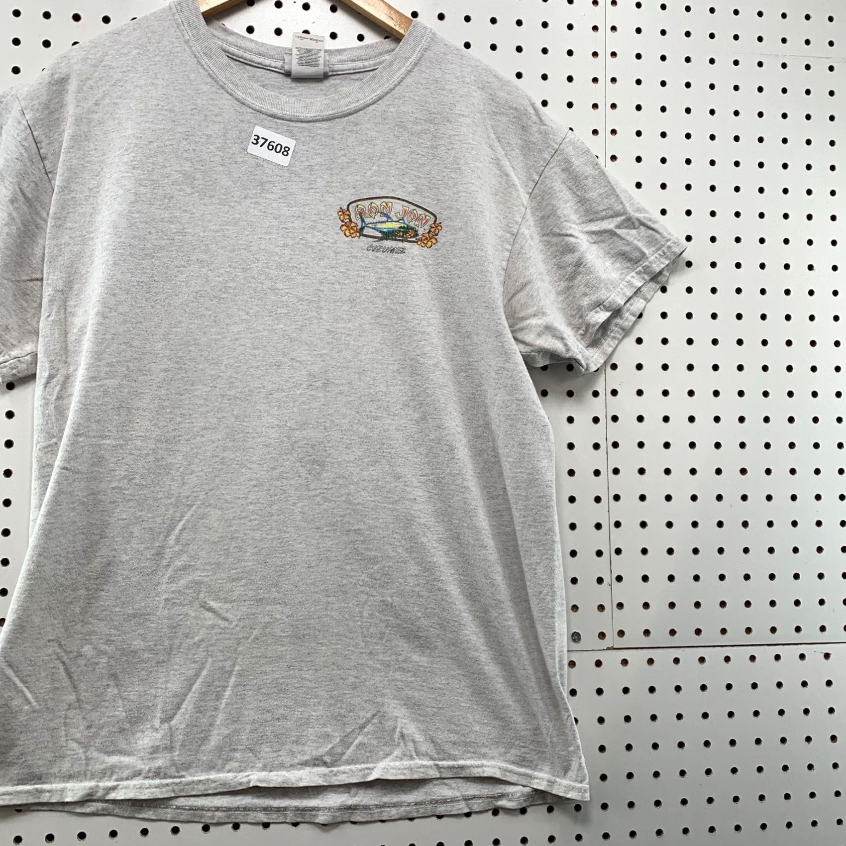 Ron Jon Surf Shop VINTAGE Ron Jon Surf Shop Shirt Mens Large Gray Conzumel Beach Tee Size US L / EU 52-54 / 3 - 5 Thumbnail