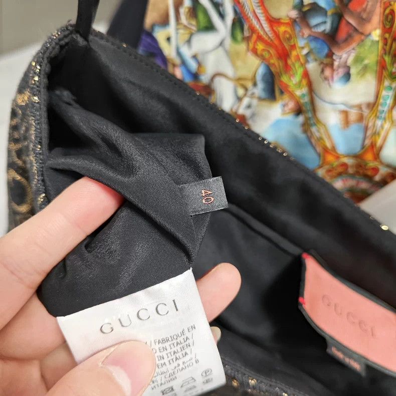 Gucci Gucci Full-print pleated suspender skirt Size 26" / US 2 / IT 38 - 5 Thumbnail