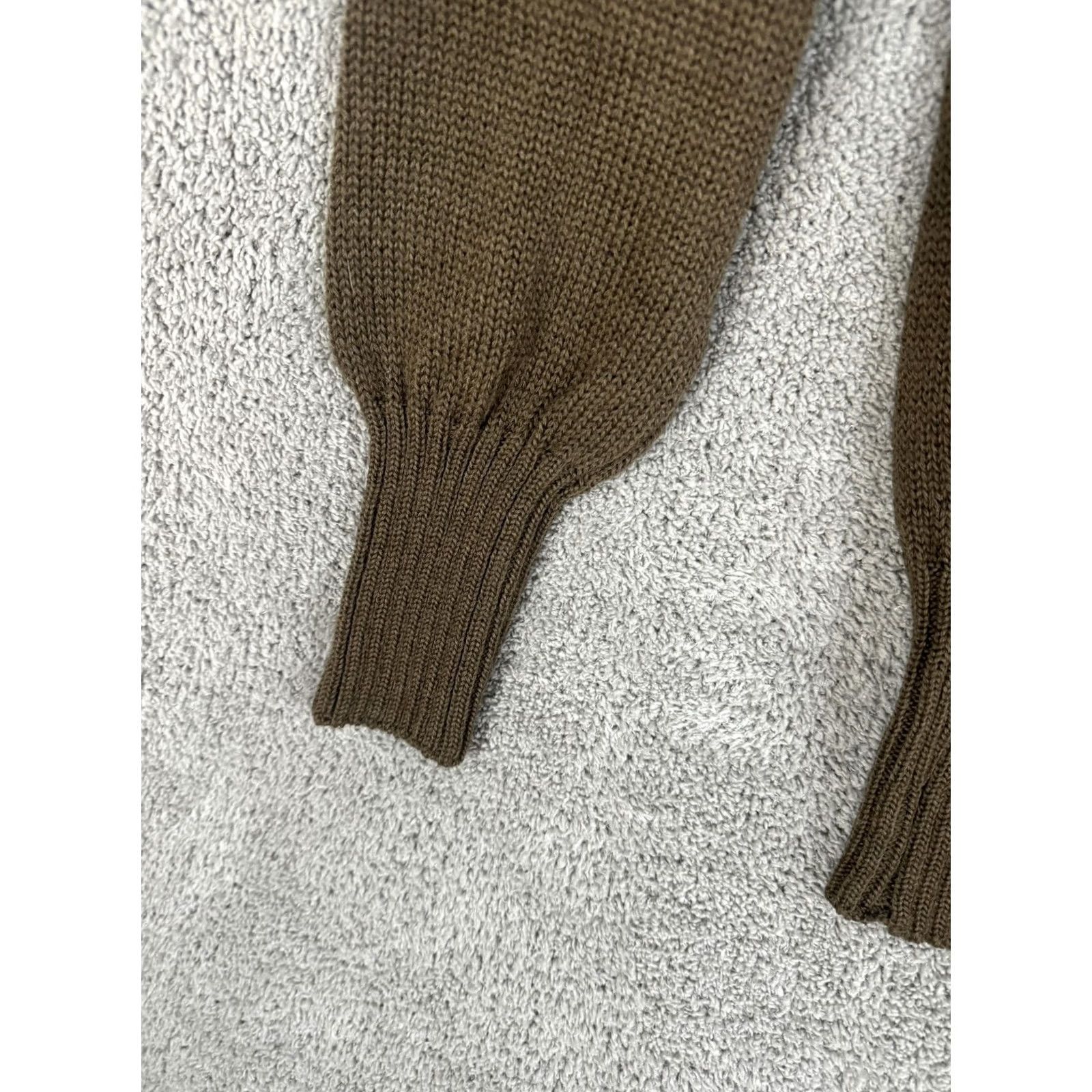 Vintage VINTAGE US MILITARY SWEATER Mens Medium Wool 5 Button Pullover OD Olive Drab Henley 80s Mens Vintage Cotton? Size US M / EU 48-50 / 2 - 2 Thumbnail