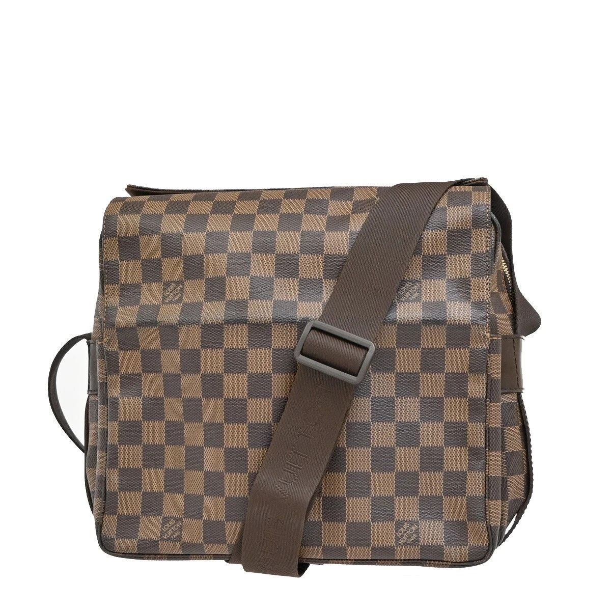 Louis Vuitton Damier Ebene Naviglio Shoulder Bag Brown, Women's