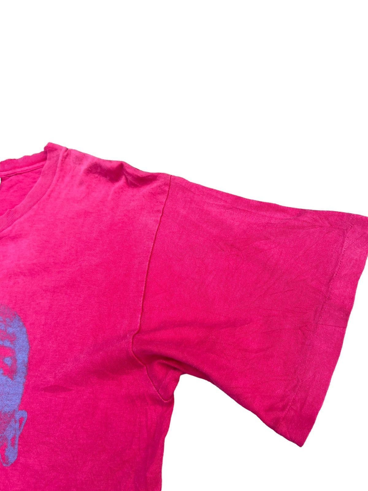Nike Vintage 90s Nike Grey Tag Jordan Distress Sun Fade Pink tee Size US M / EU 48-50 / 2 - 9 Thumbnail