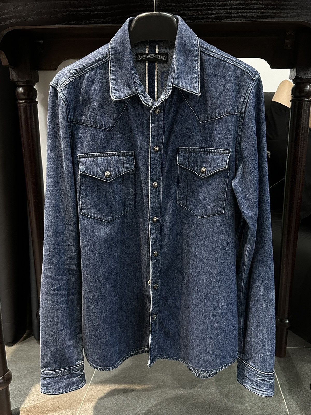 Chrome Hearts Chrome Hearts Vintage Denim Western Size US M / EU 48-50 / 2 - 3 Thumbnail