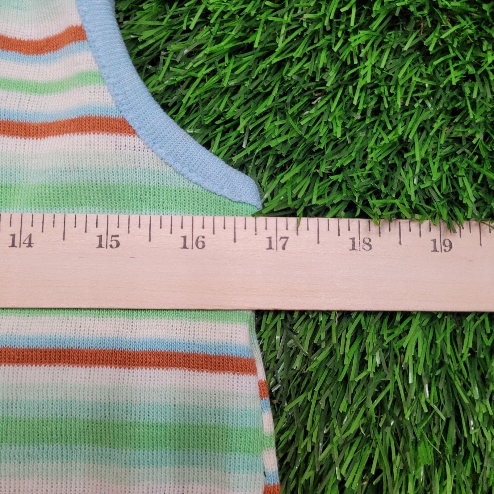Vintage VTG 70s Striped Tank Top Womens XS S Single Stitch USA Size XS / US 0-2 / IT 36-38 - 8 Thumbnail