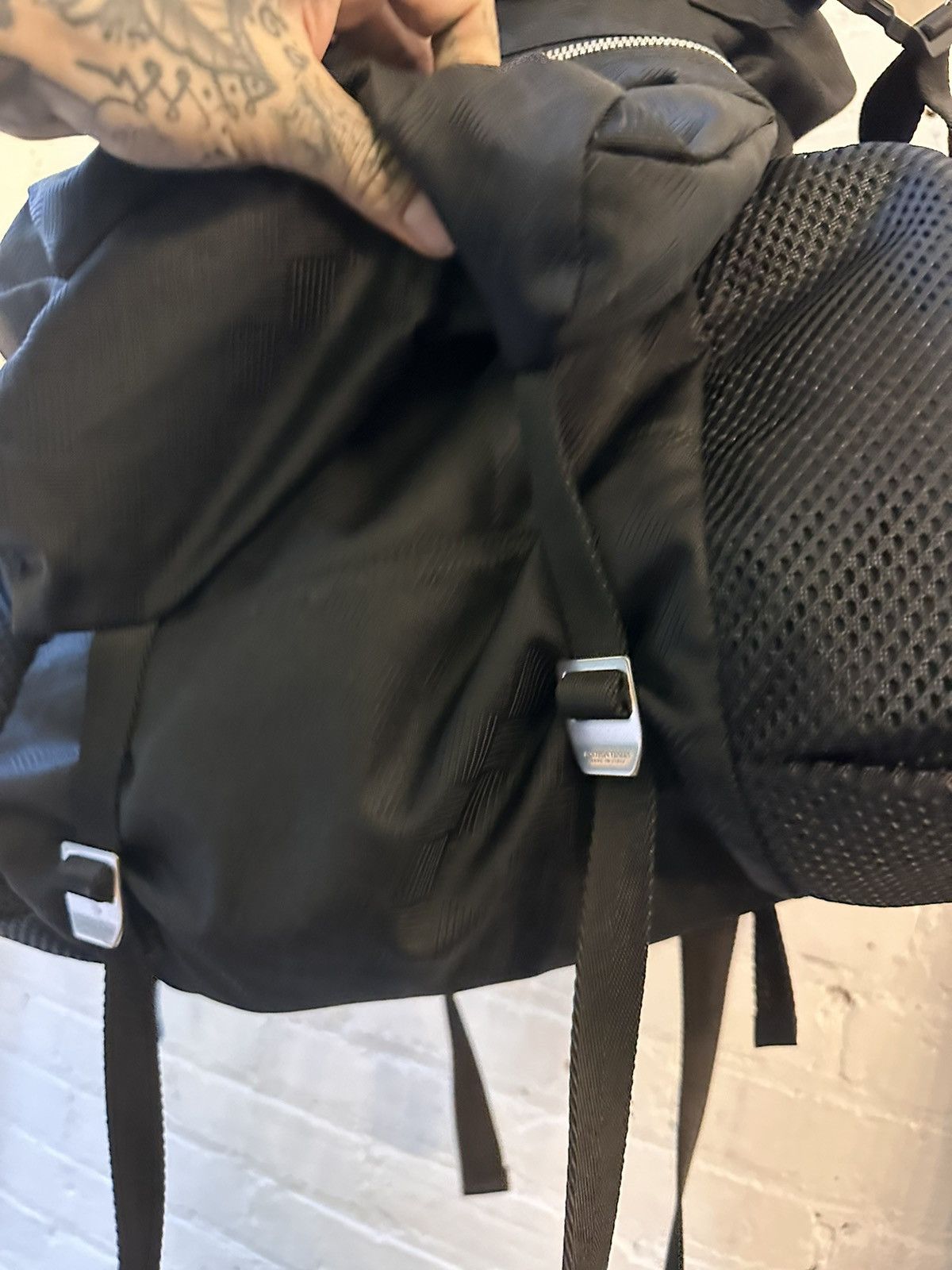 Bottega Veneta Bottega XXL Oversized Cargo Black Backpack Bookbag Travel Size ONE SIZE - 10 Thumbnail