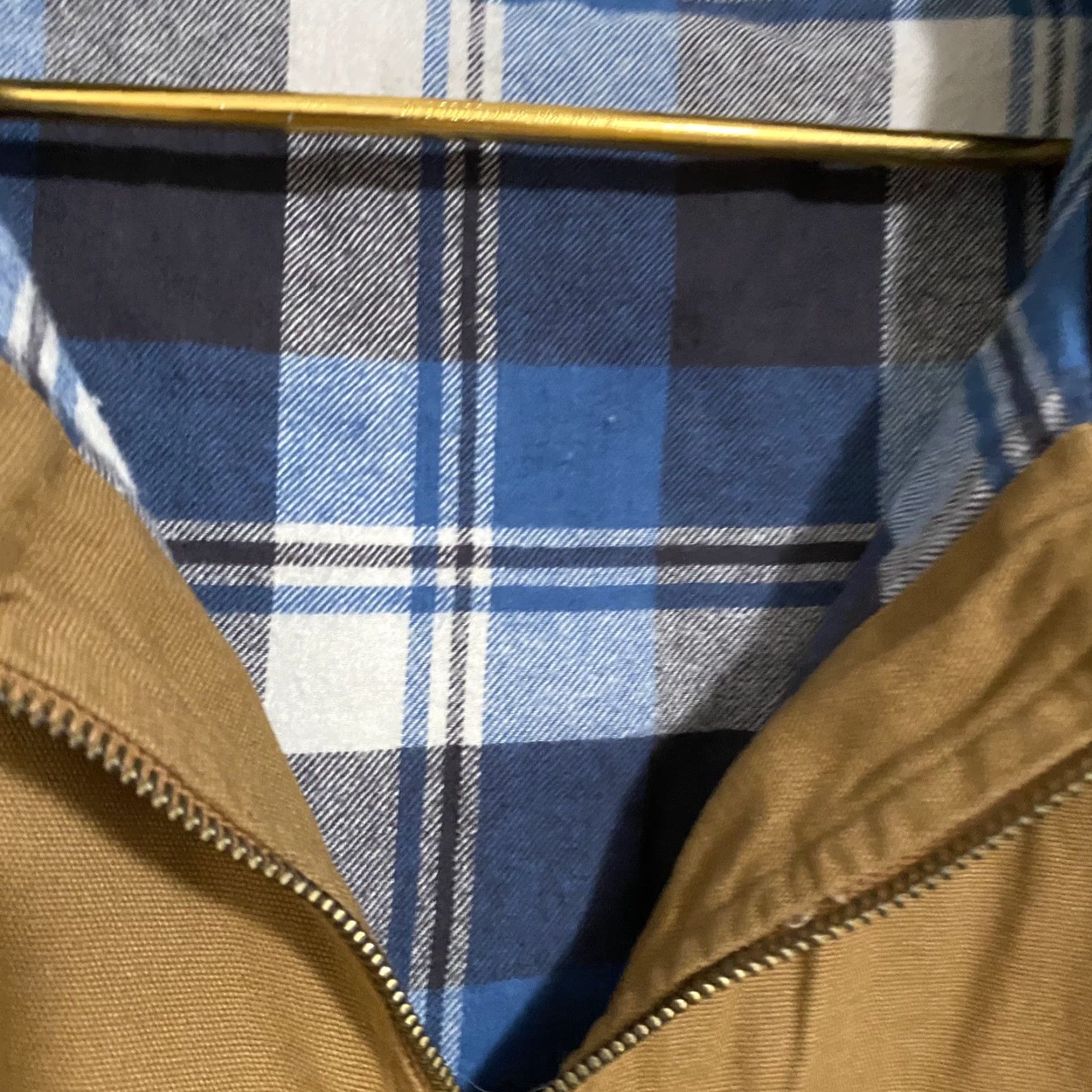 Vintage NWT Backpacker Work Canvas Jacket Chore Jacket Navigator Blue Plaid Mens Large Size US L / EU 52-54 / 3 - 7 Thumbnail