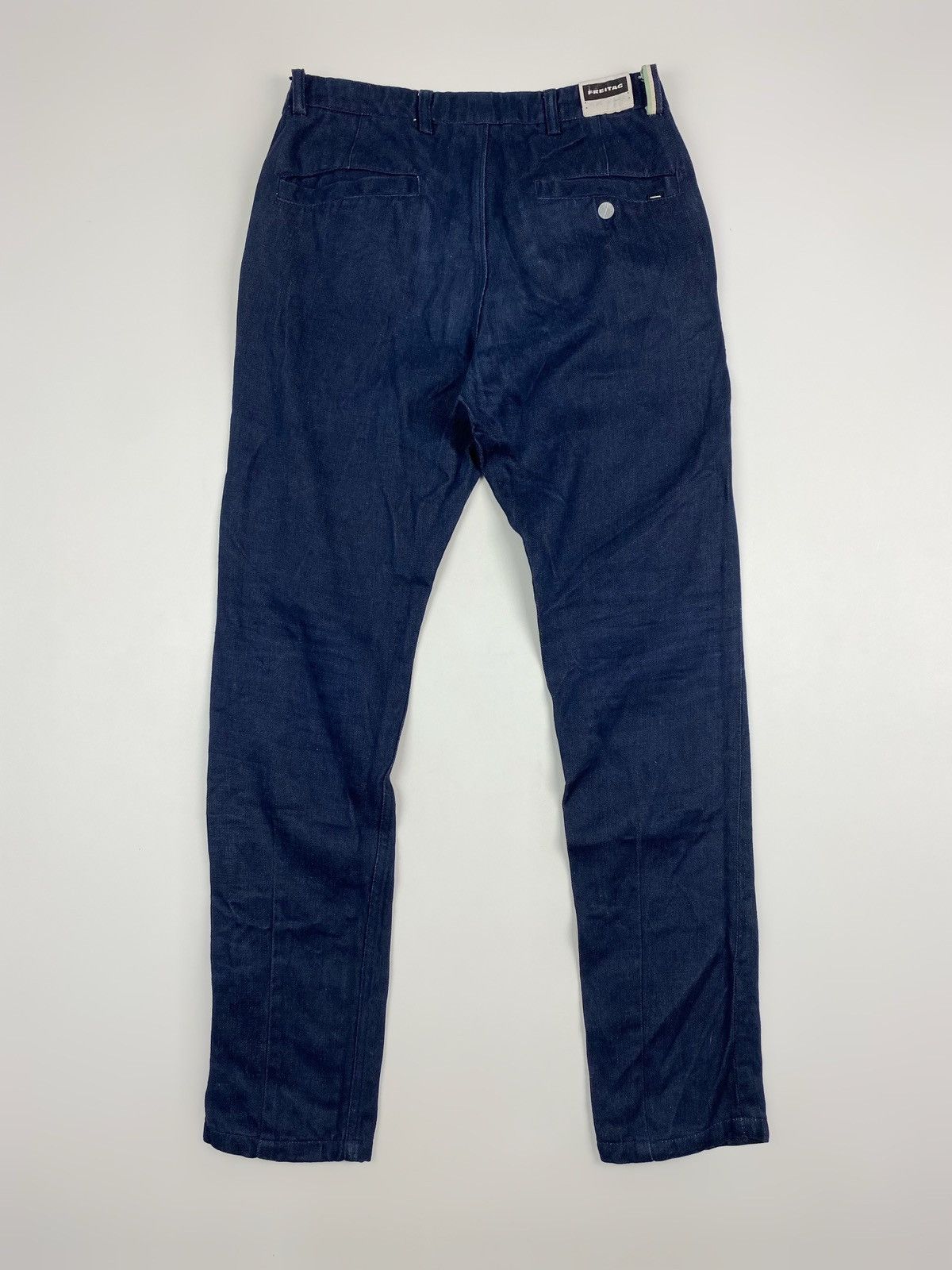Freitag Freitag E550-18 Male Dark Blue Linen Work Pants Size US 31 - 9 Thumbnail