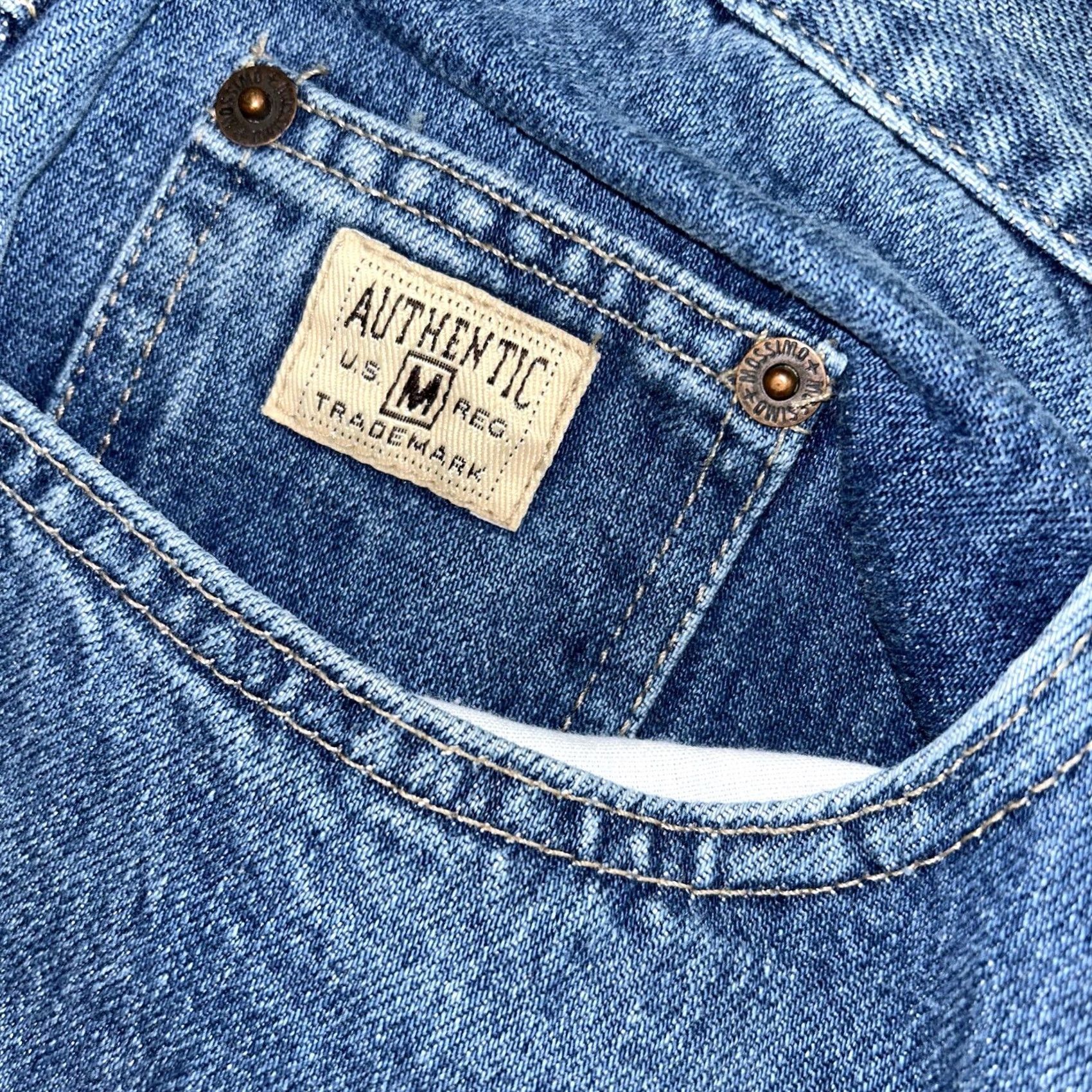 Mossimo VINTAGE Mossimo Gene Denim Jeans USA Made 28x31 Relaxed 5-Pocket Blue Mens Jeans Size US 28 / EU 44 - 5 Thumbnail