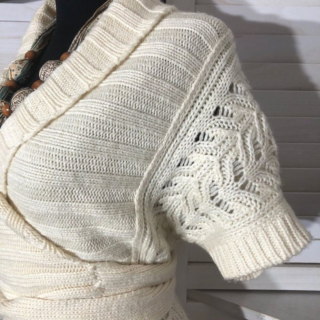 Victoria's Secret Moda Internacional Victoria's Secret Y2K Sweater Dress Cream Size S / US 4 / IT 40 - 9 Thumbnail